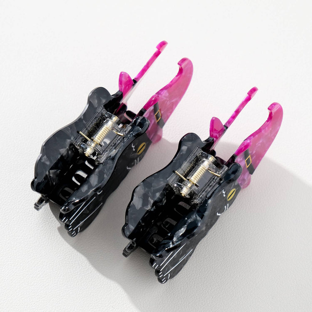 Witchy Black Cat | Halloween Claw Clip