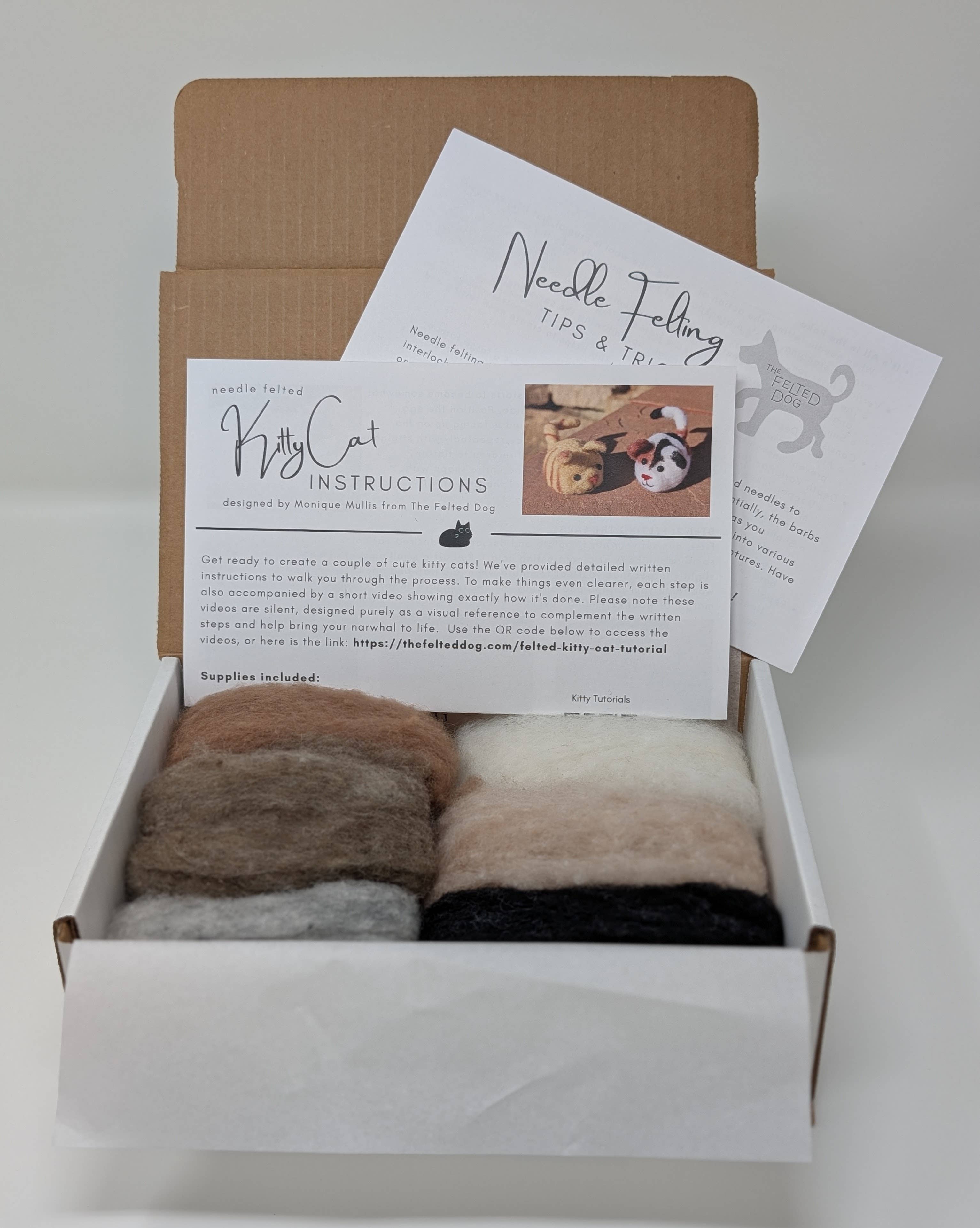 Kitty Companions Needle Felting DIY Kit