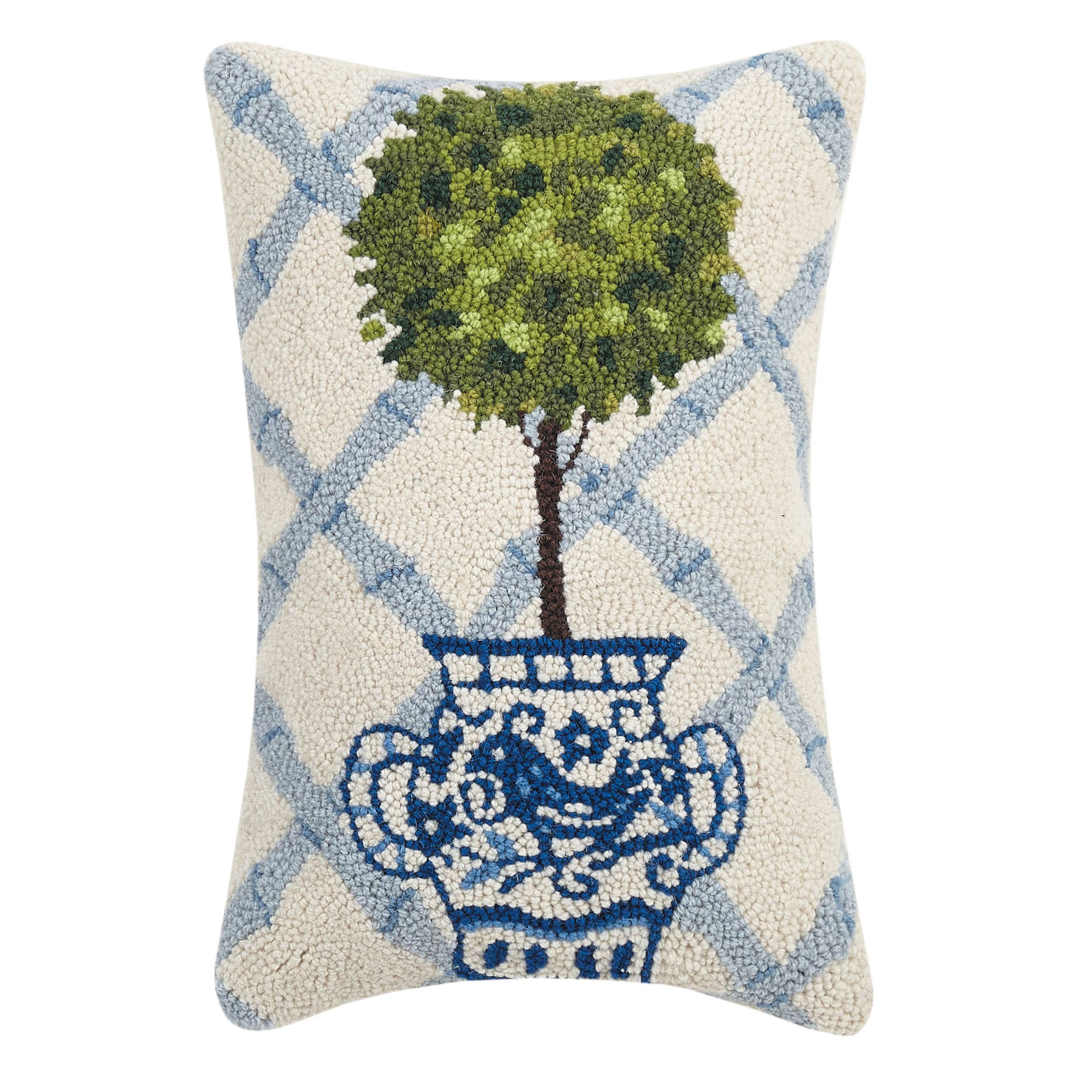 Juniper Skies Ball Topiary Hook Pillow