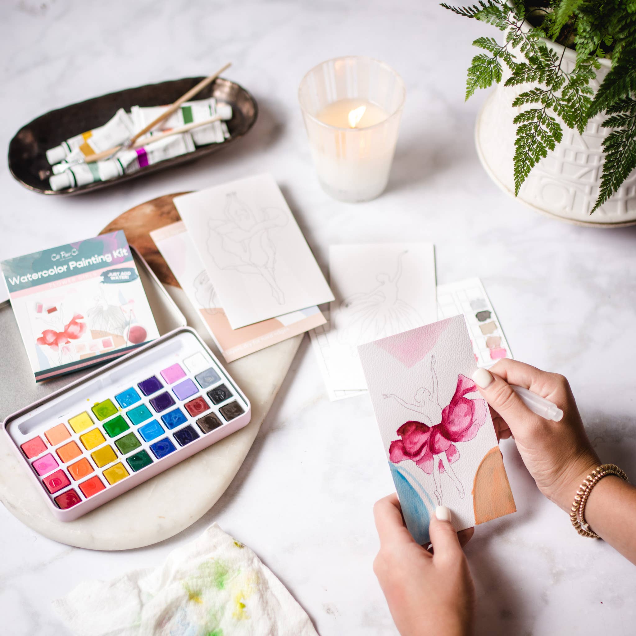 Flower Girls|watercolor painting kit