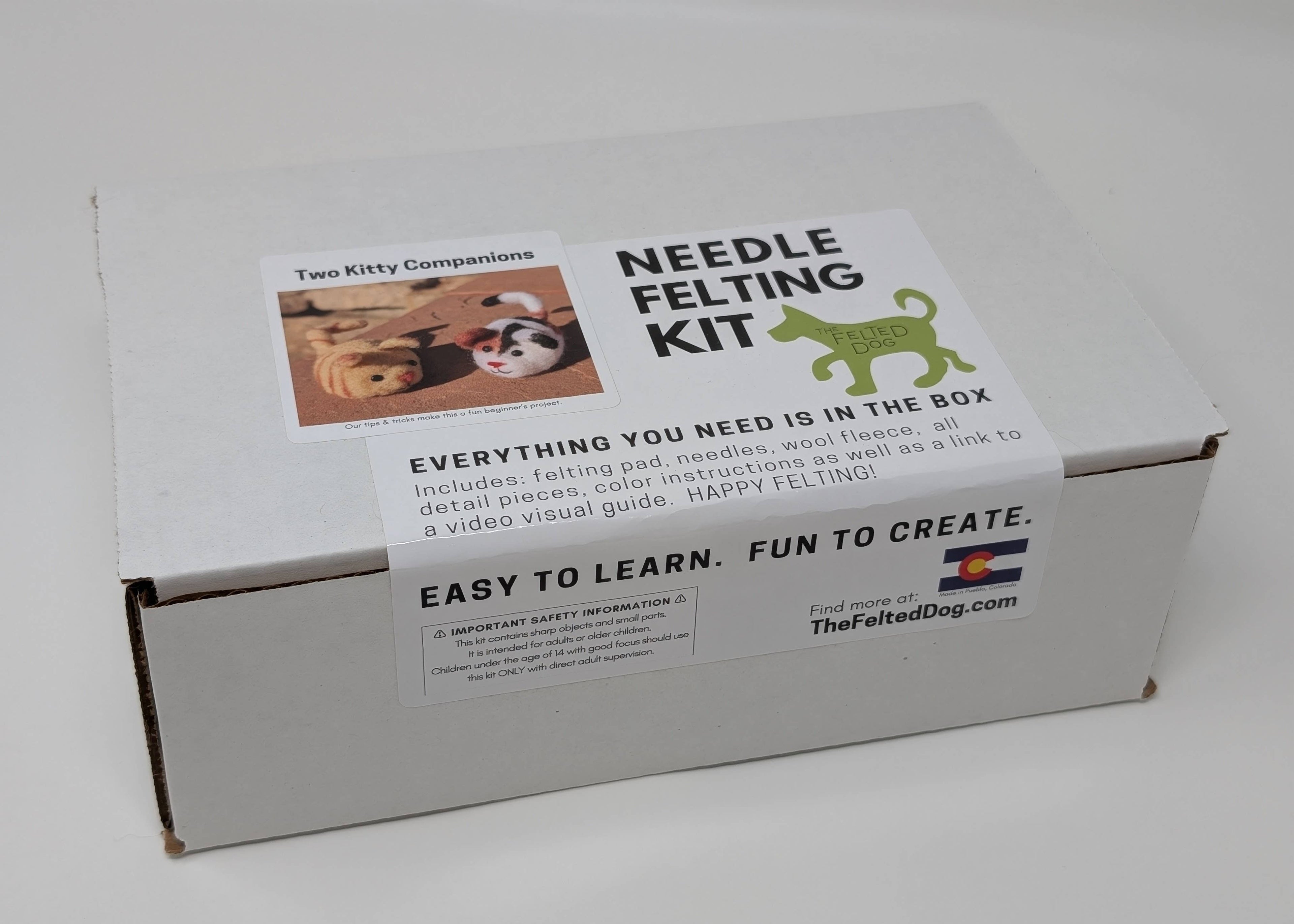 Kitty Companions Needle Felting DIY Kit