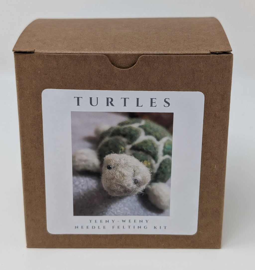 Mini Turtle DIY Needle Felting Kit