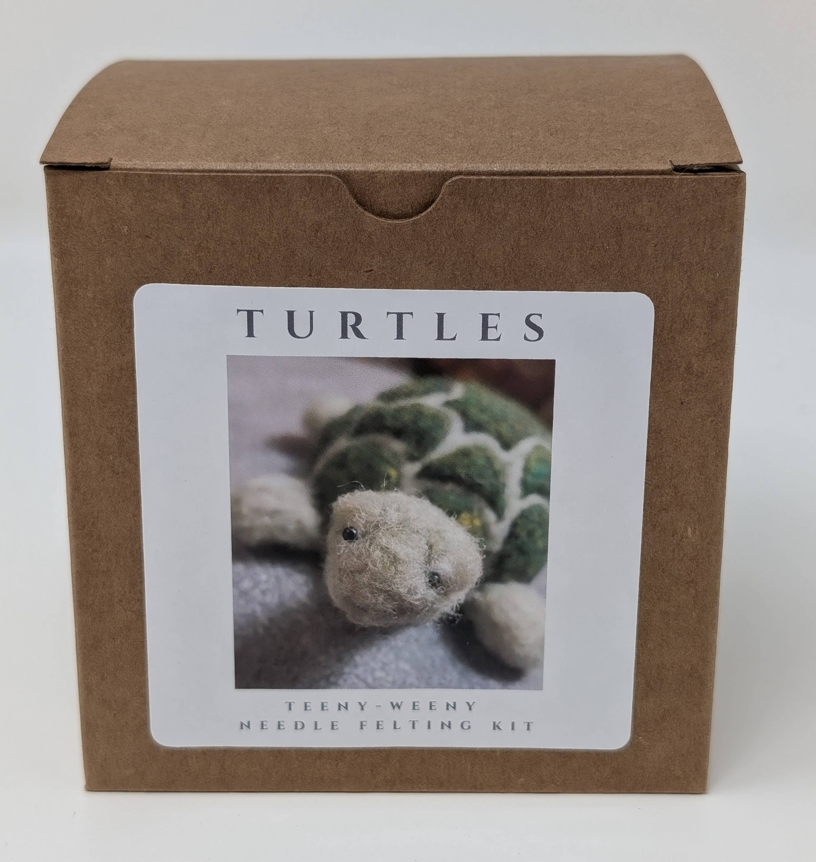 Mini Turtle DIY Needle Felting Kit