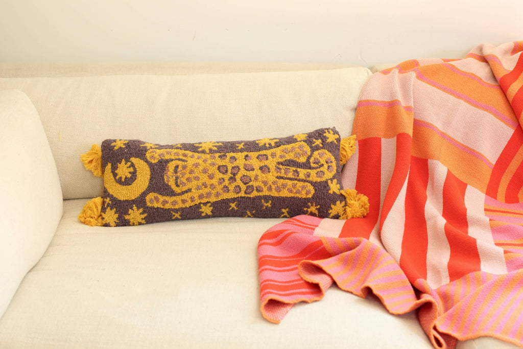 Moonlight Leopard Decorative Pillow