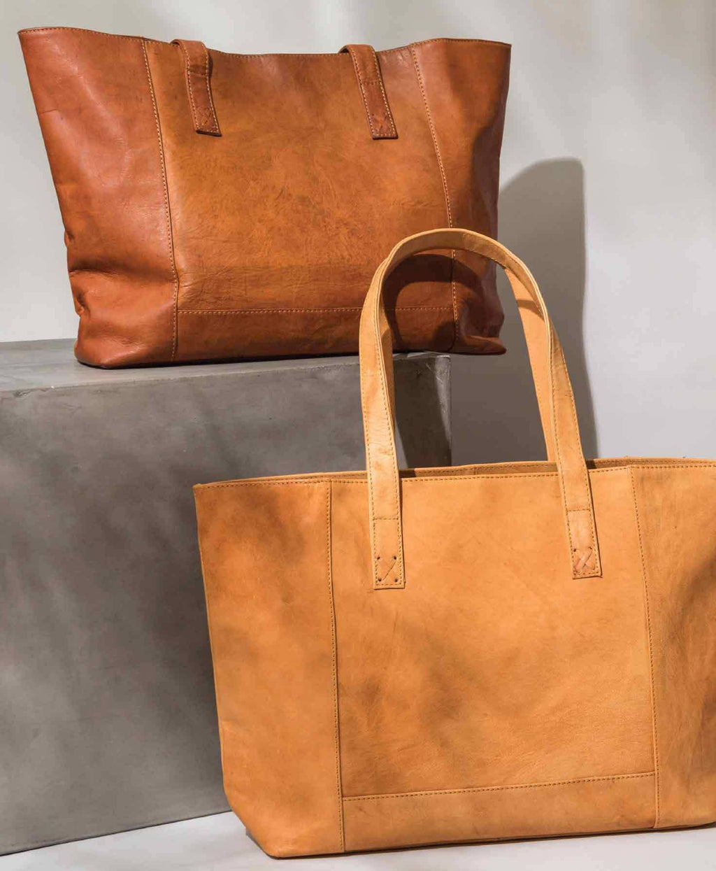 Modern Leather Tote
