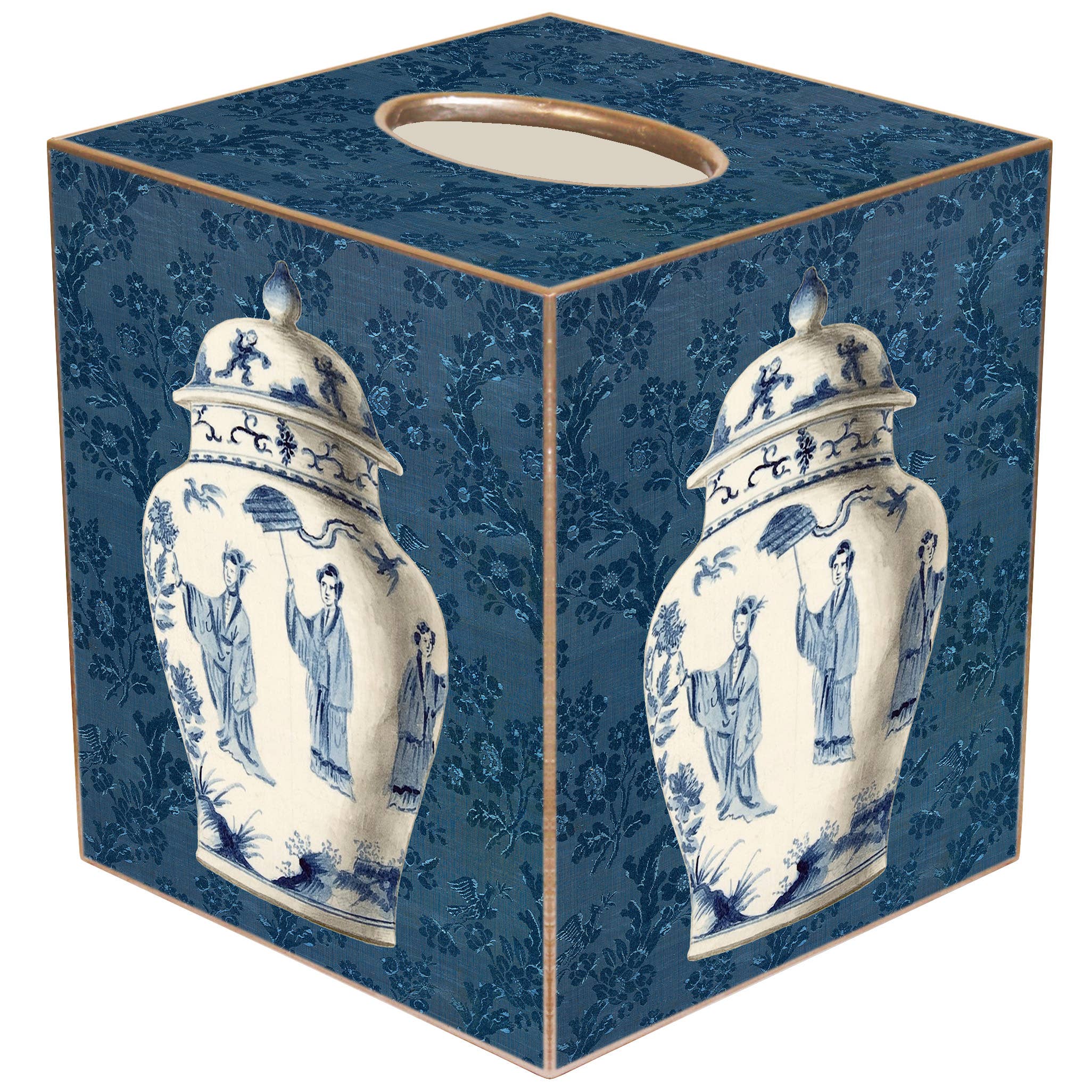 Ginger Jar on Blue