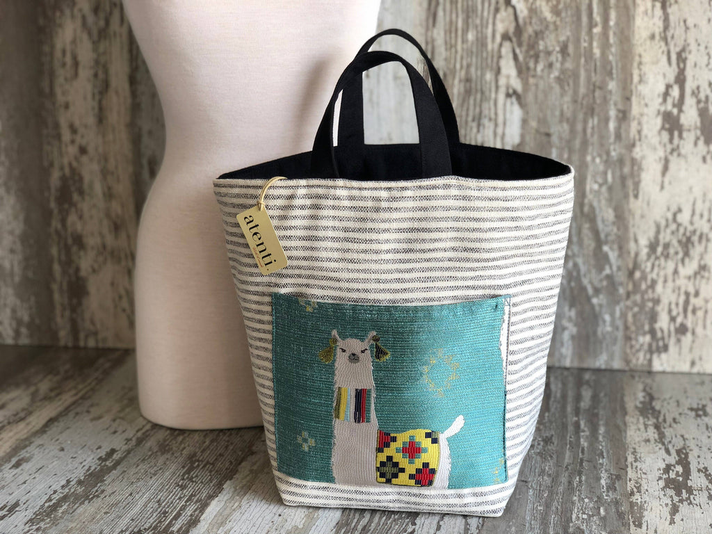 Knitting and Crochet Organizer Project Bag: Mamallama Hope Basket
