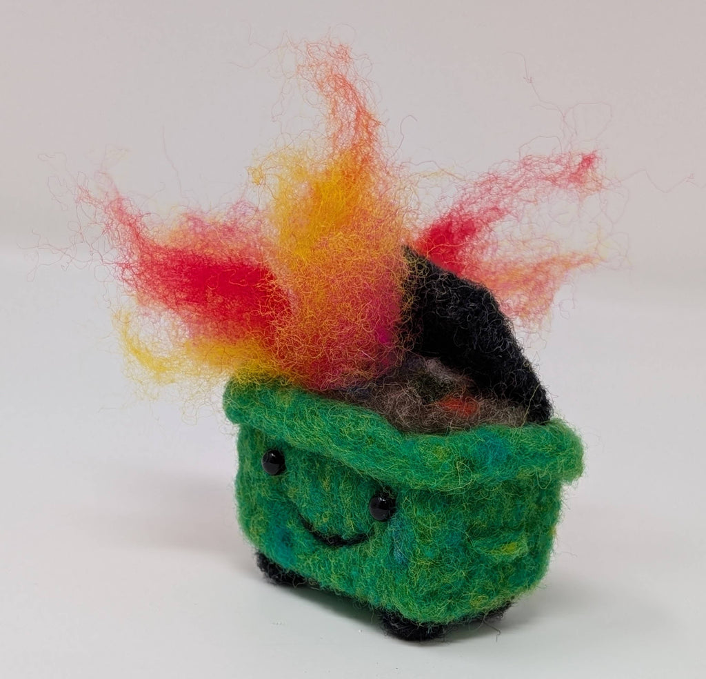 Dumpster Fire Needle Felting DIY Kit