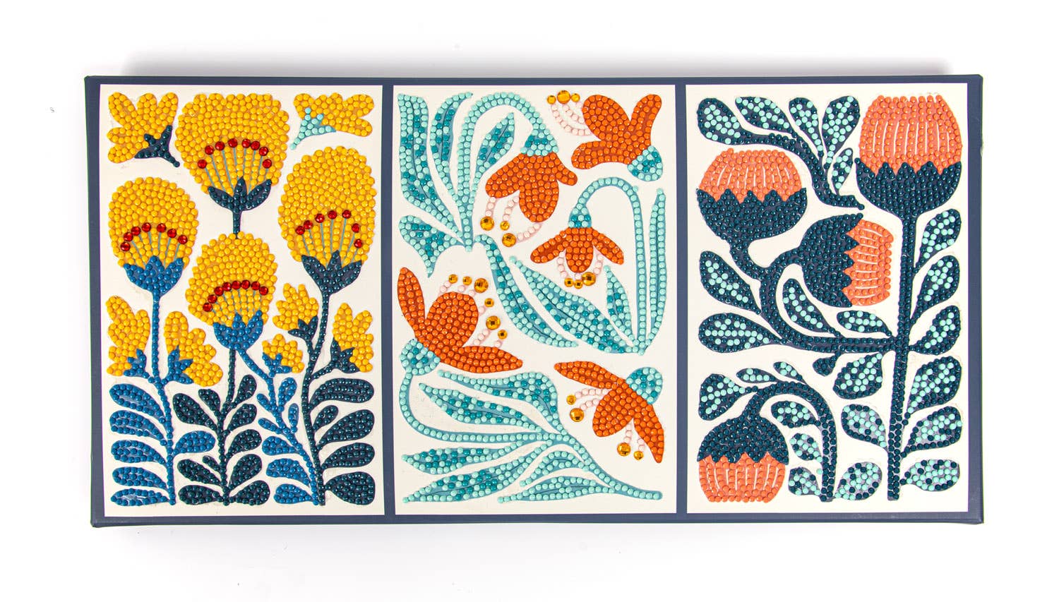 Modern Floral Triptych