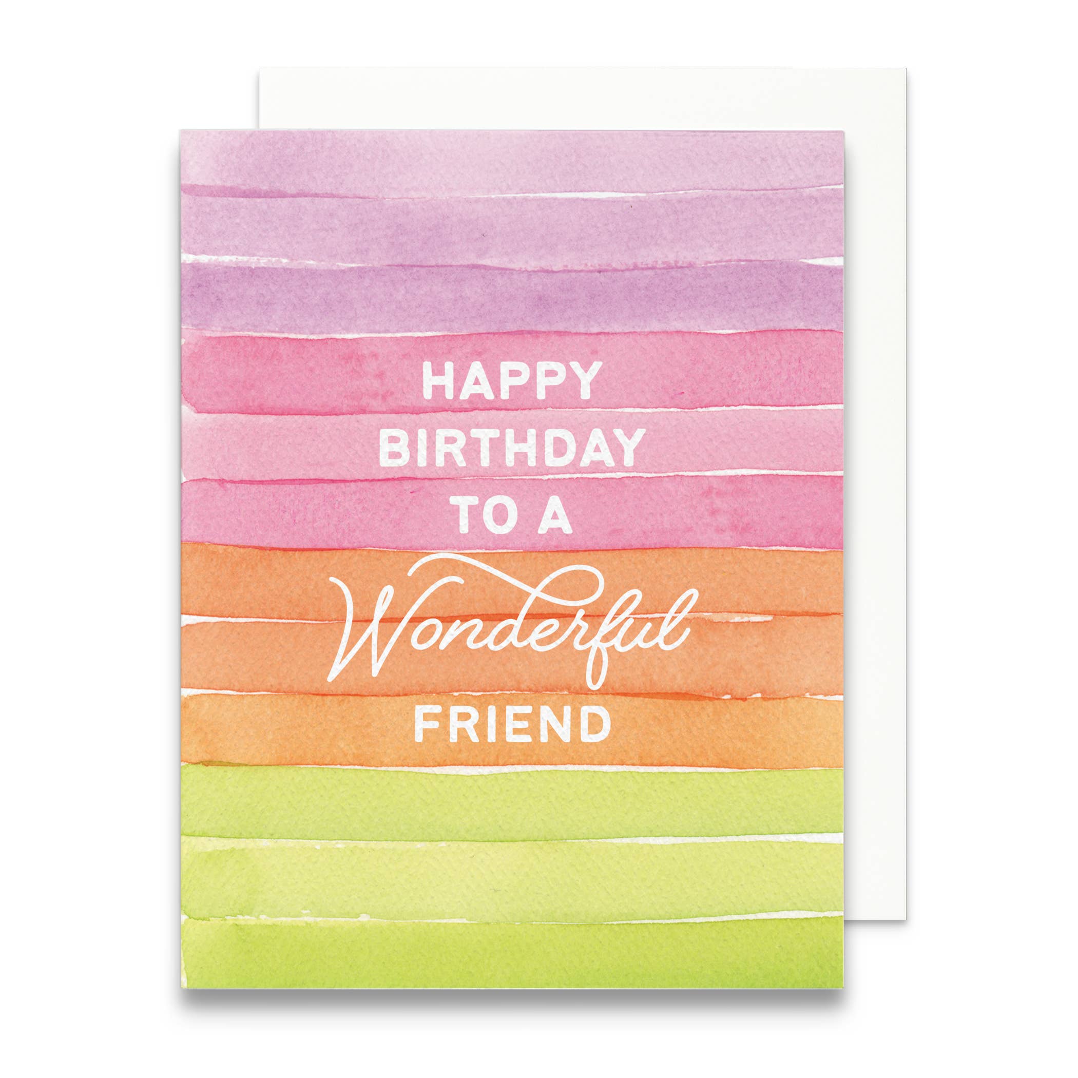 Happy Birthday to a Wonderful Friend Greeting Card