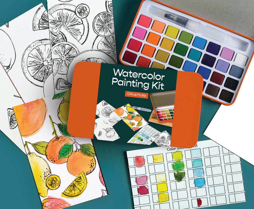 Citrus Fruits|watercolor painting kit