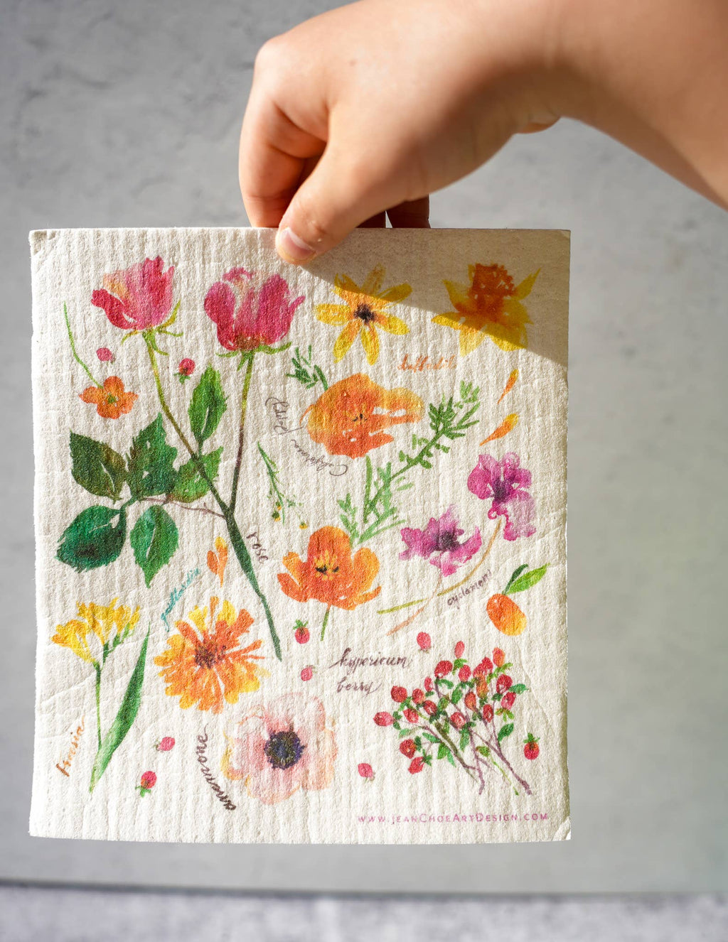 Swedish Dishcloth- Florals (Single)