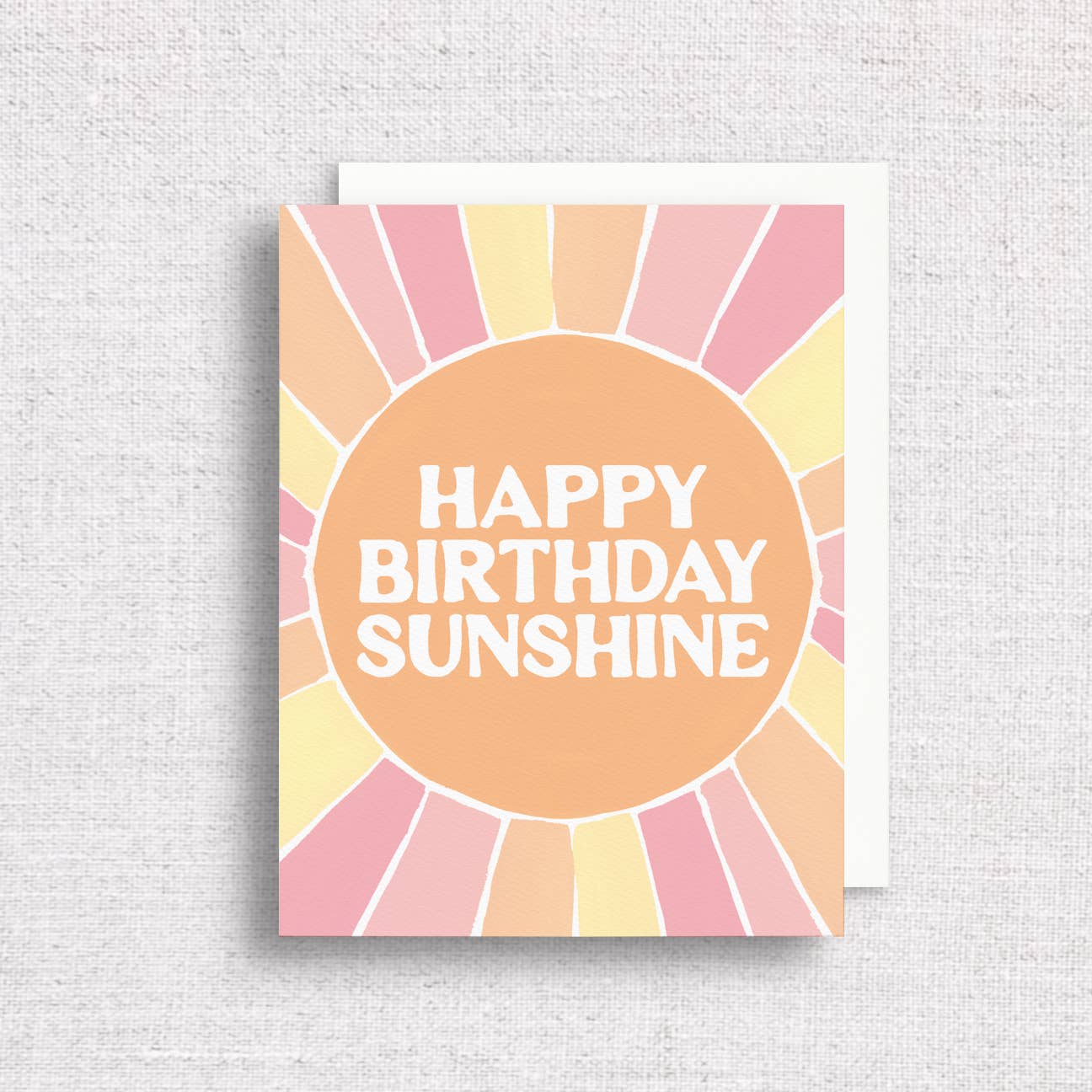 Happy Birthday Sunshine Greeting Card | Retro Sun Birthday