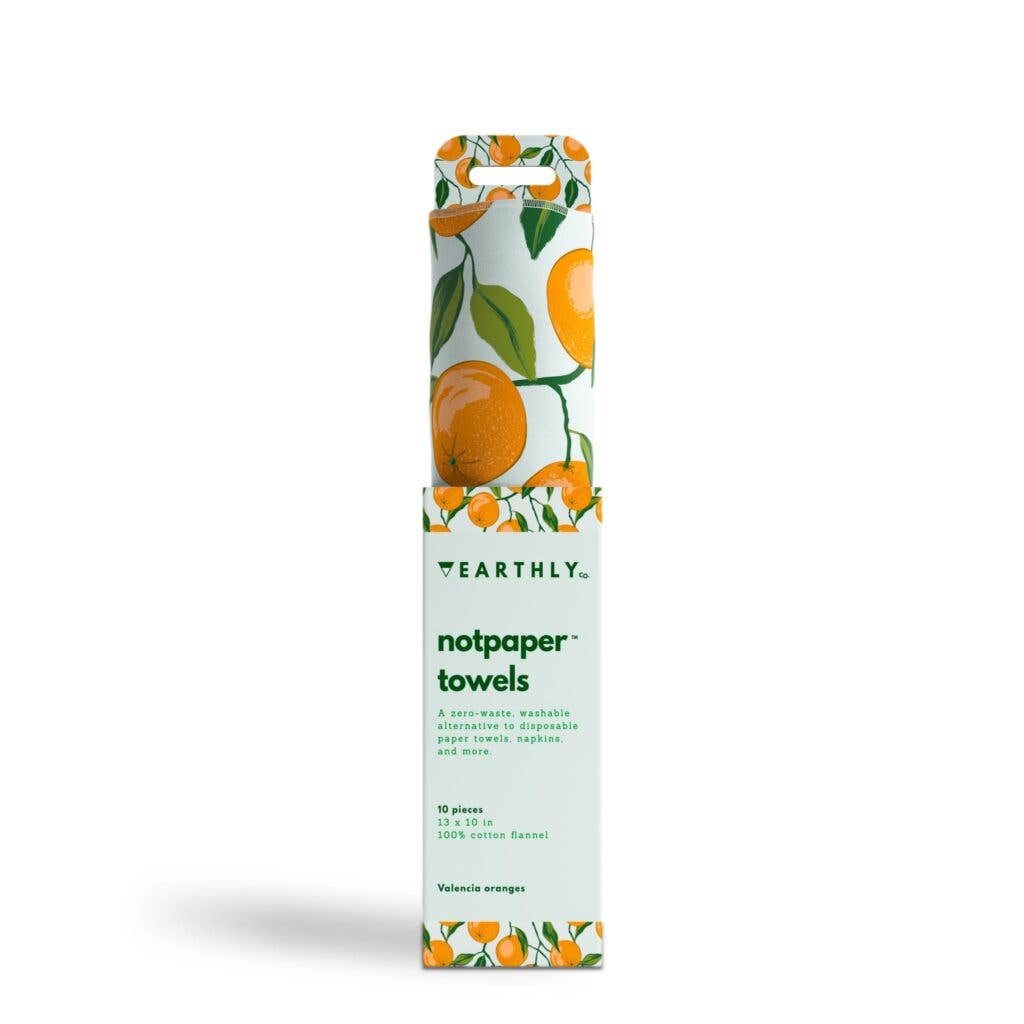 Not paper Towel| EARTHLY CO.| Valencia oranges