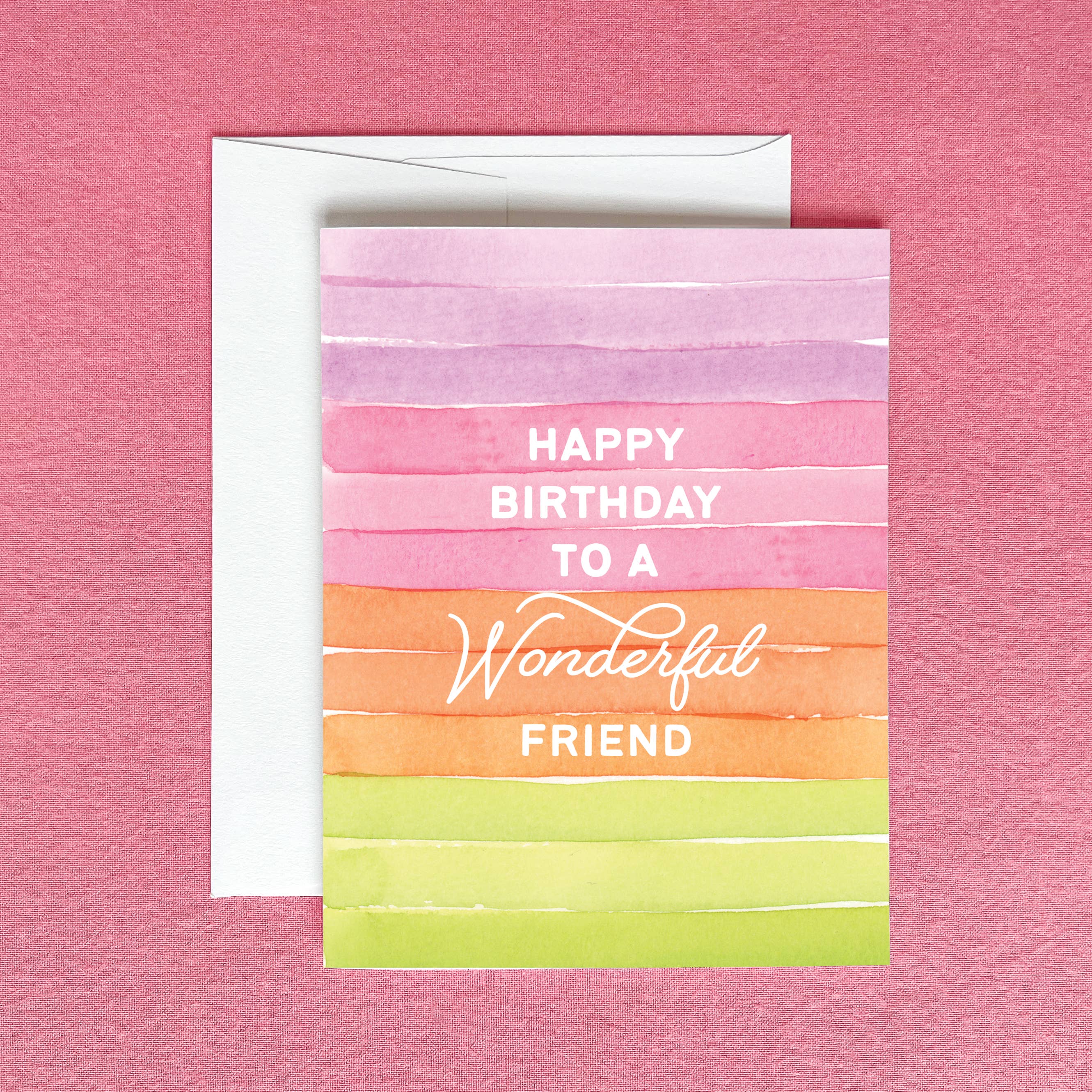 Happy Birthday to a Wonderful Friend Greeting Card