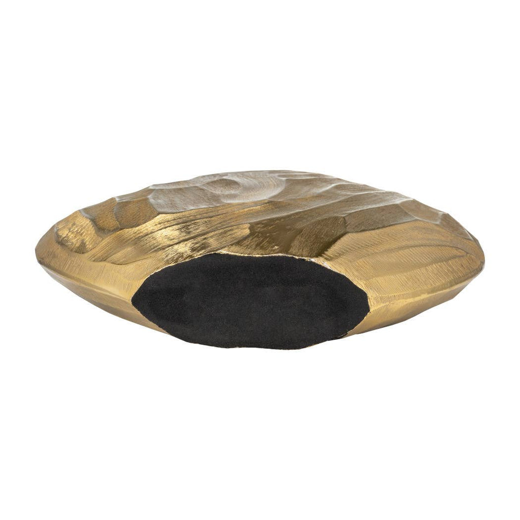 Hammered Metal Decorative Vase - Gold, 14 in.