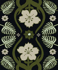 Tropical Art Deco Knit Throw Blanket