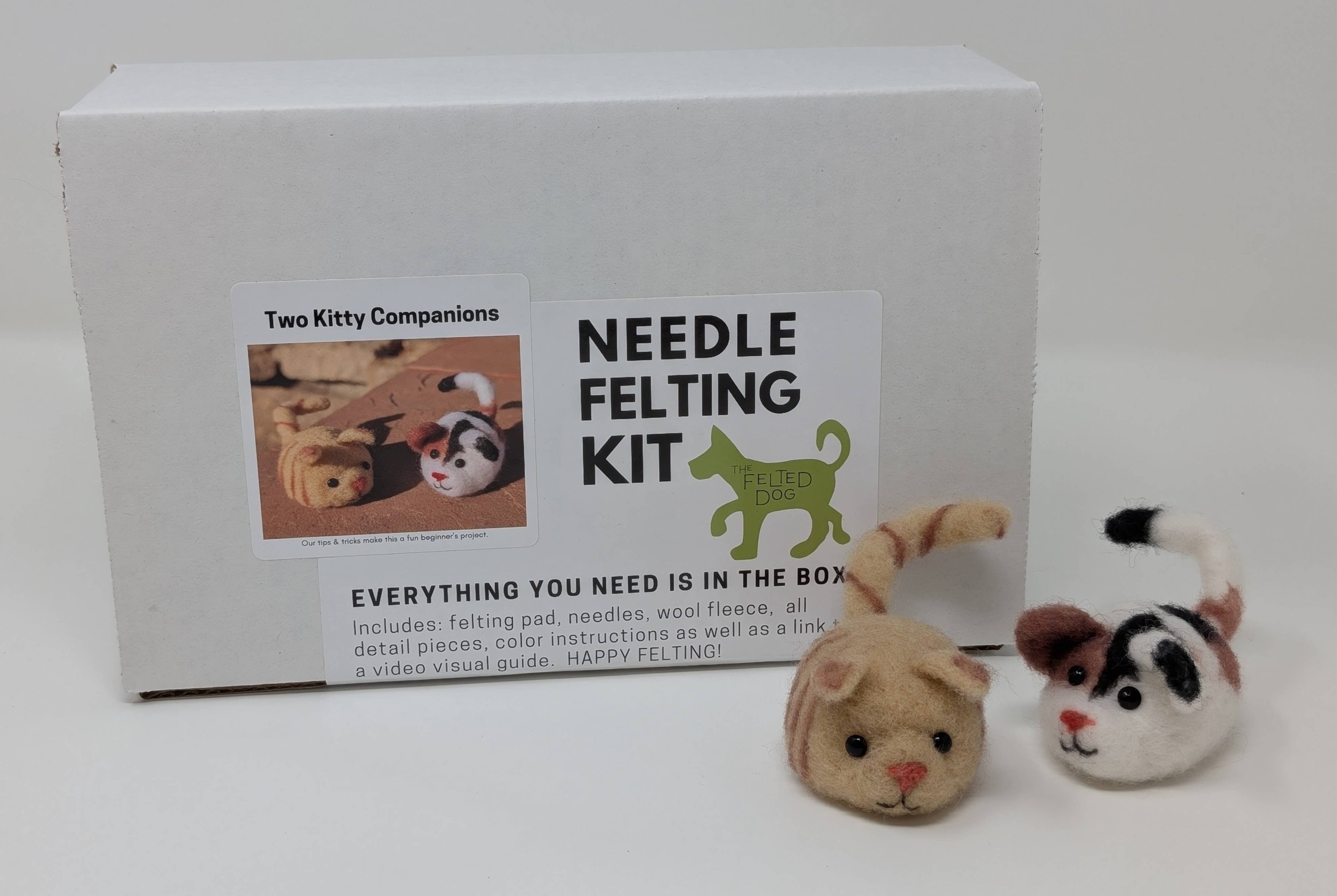 Kitty Companions Needle Felting DIY Kit