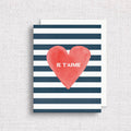 Je T'aime Greeting Card | I love you in French Card