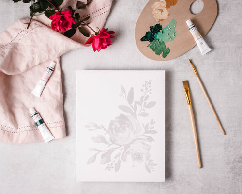 Abstract Roses|painting kit, impressionist style