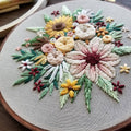Floral Harvest Embroidery Kit