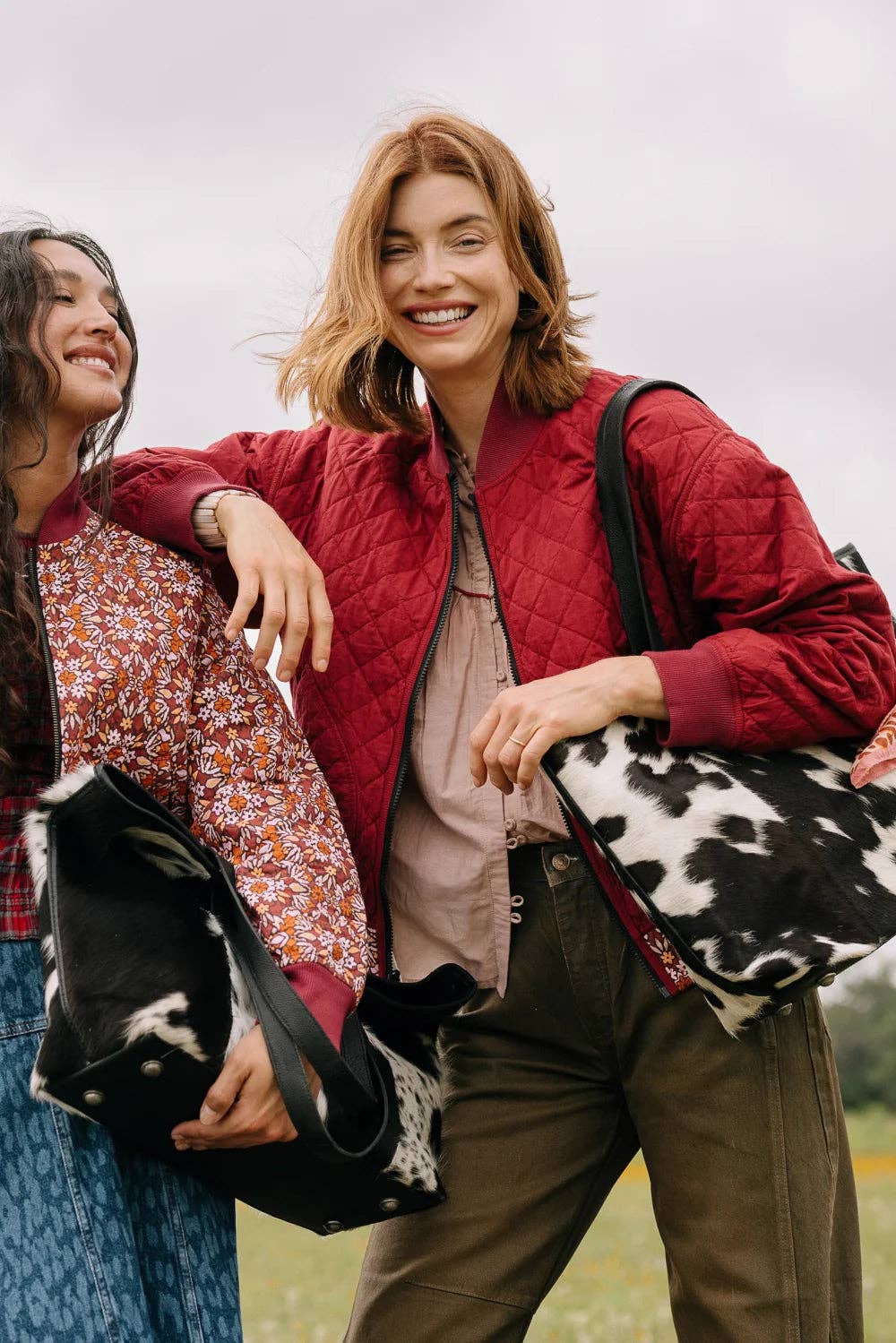 Modern Leather Tote, Cowhide