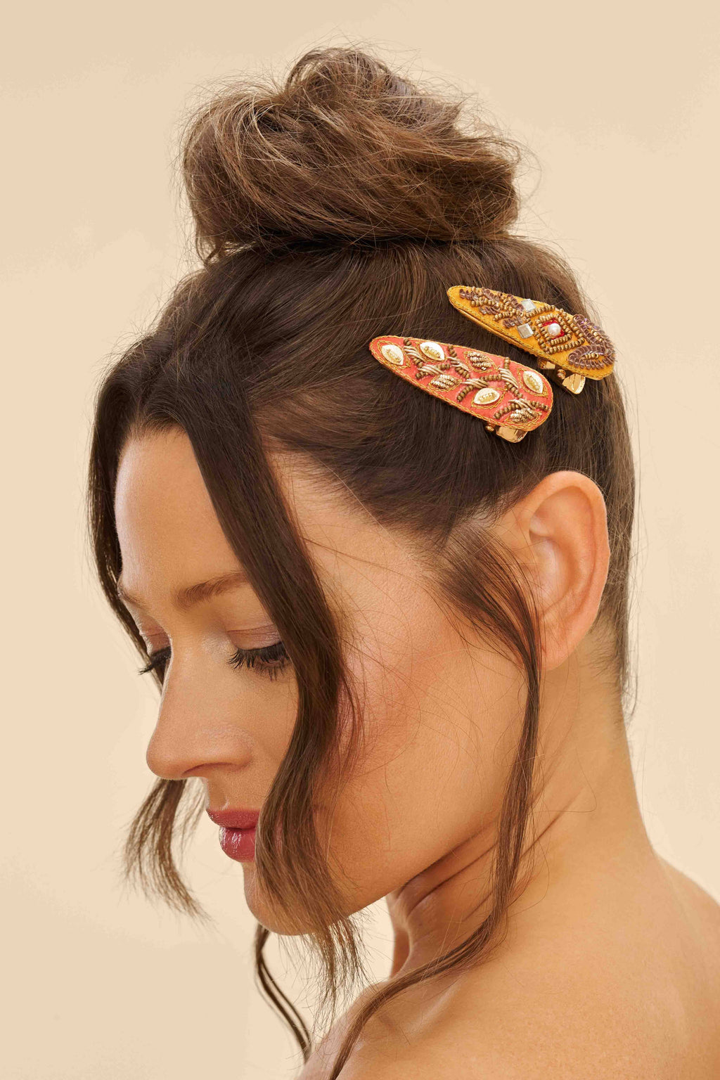 Jewelled Hair Clips (Set of 2)