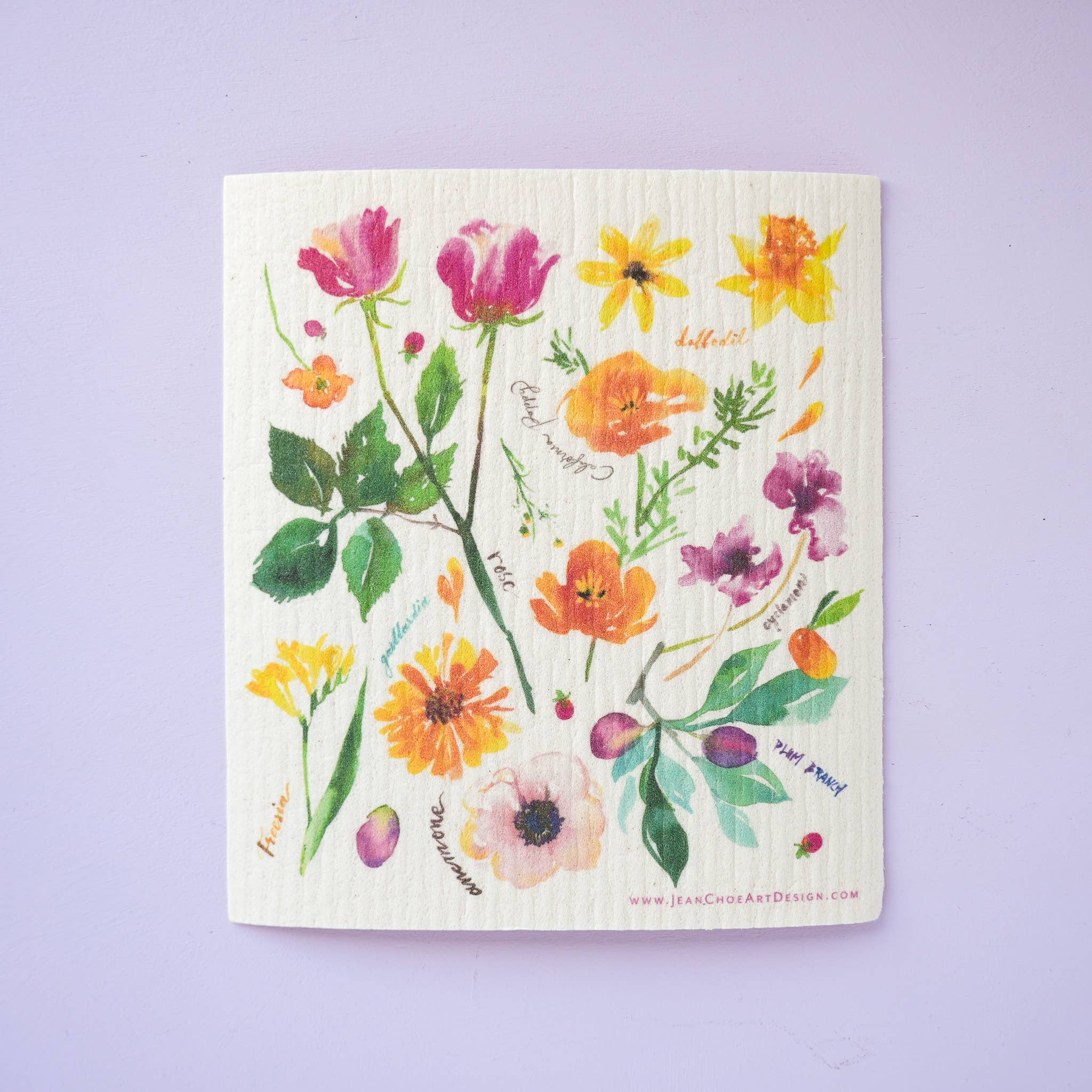 Swedish Dishcloth- Florals (Single)