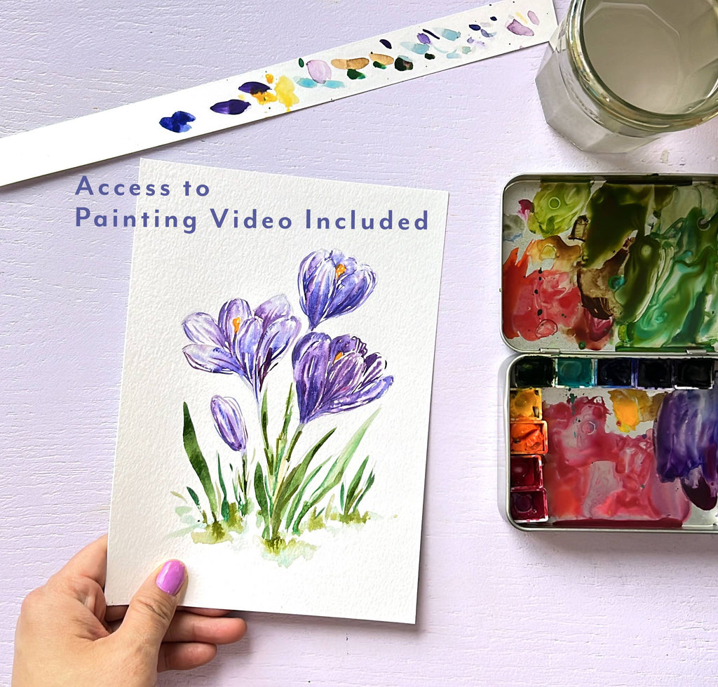Wildflowers Watercolor All-In-1 Kit for Beginners