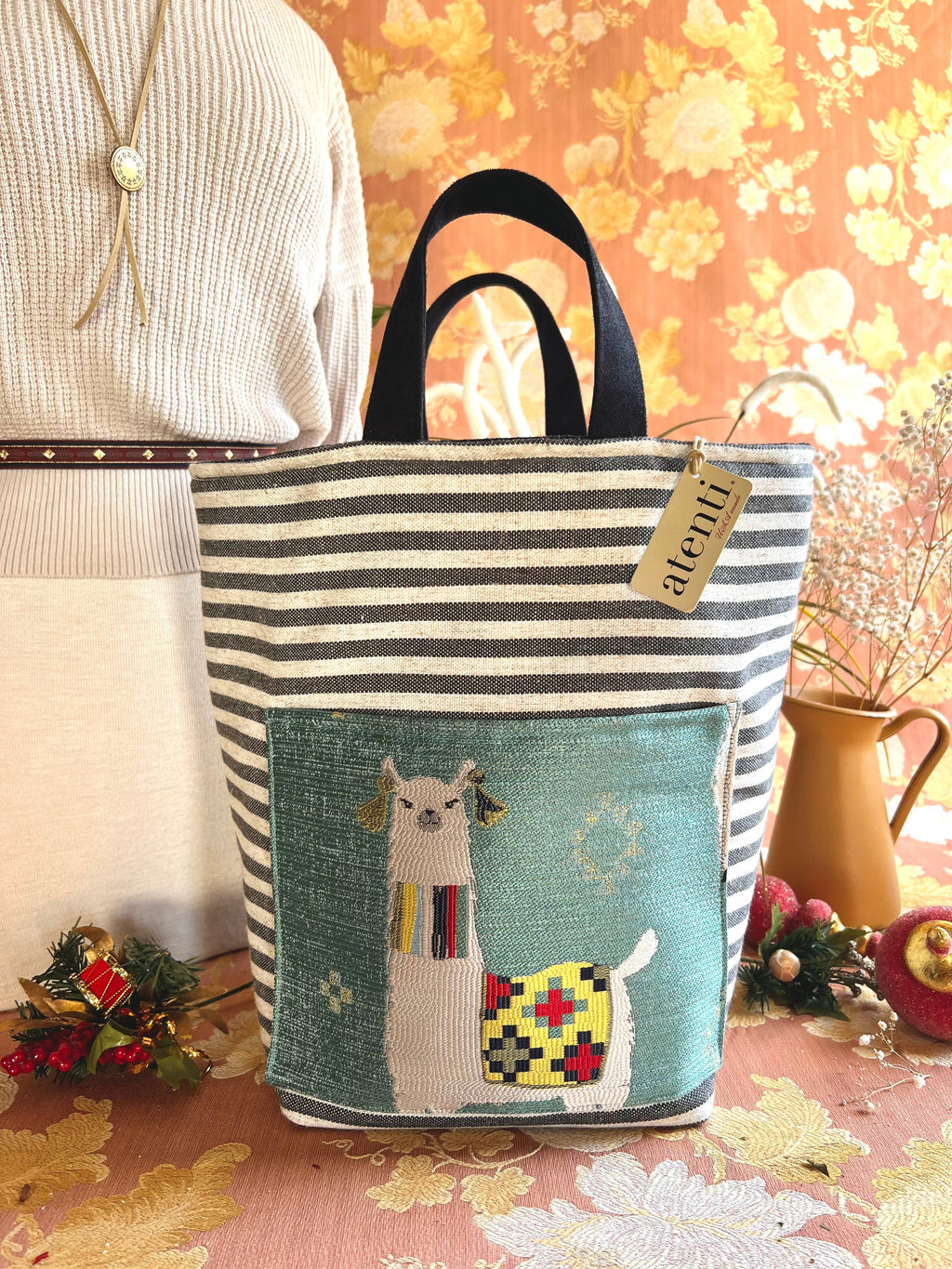 Knitting and Crochet Organizer Project Bag: Mamallama Hope Basket