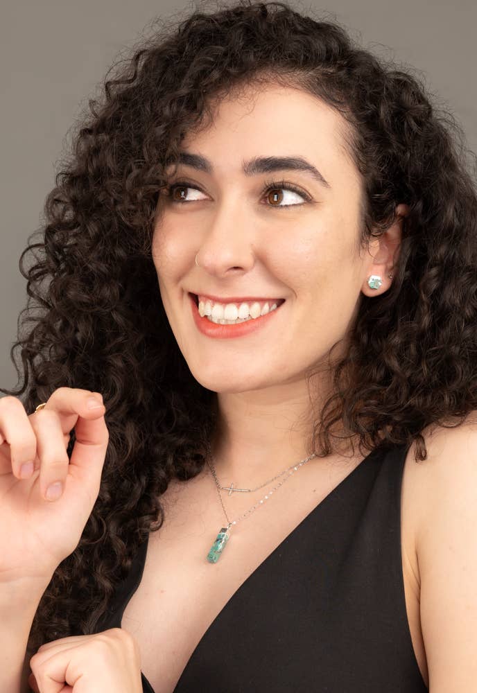 Radiant Cross Necklace in Silver