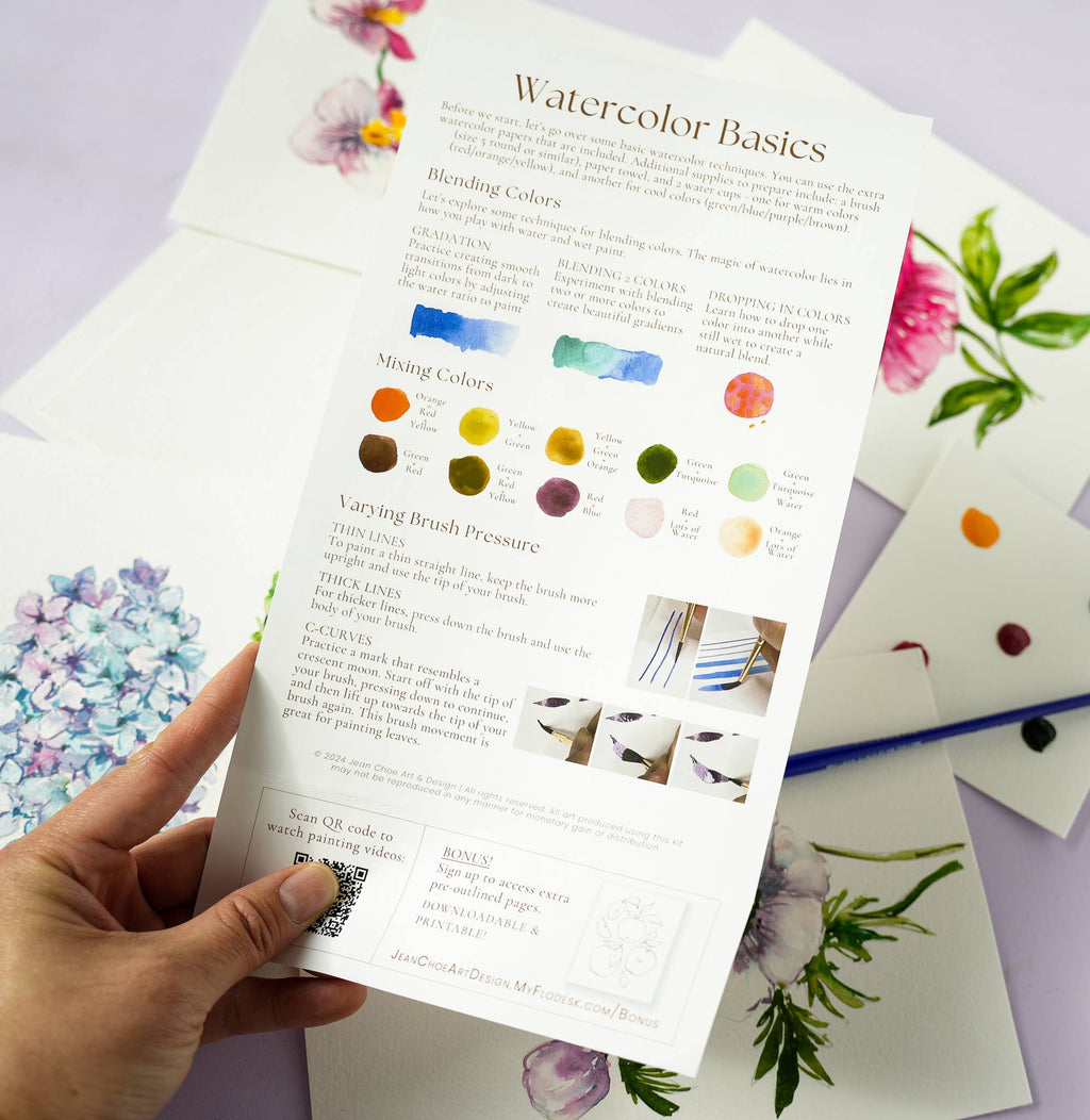 Wildflowers Watercolor All-In-1 Kit for Beginners