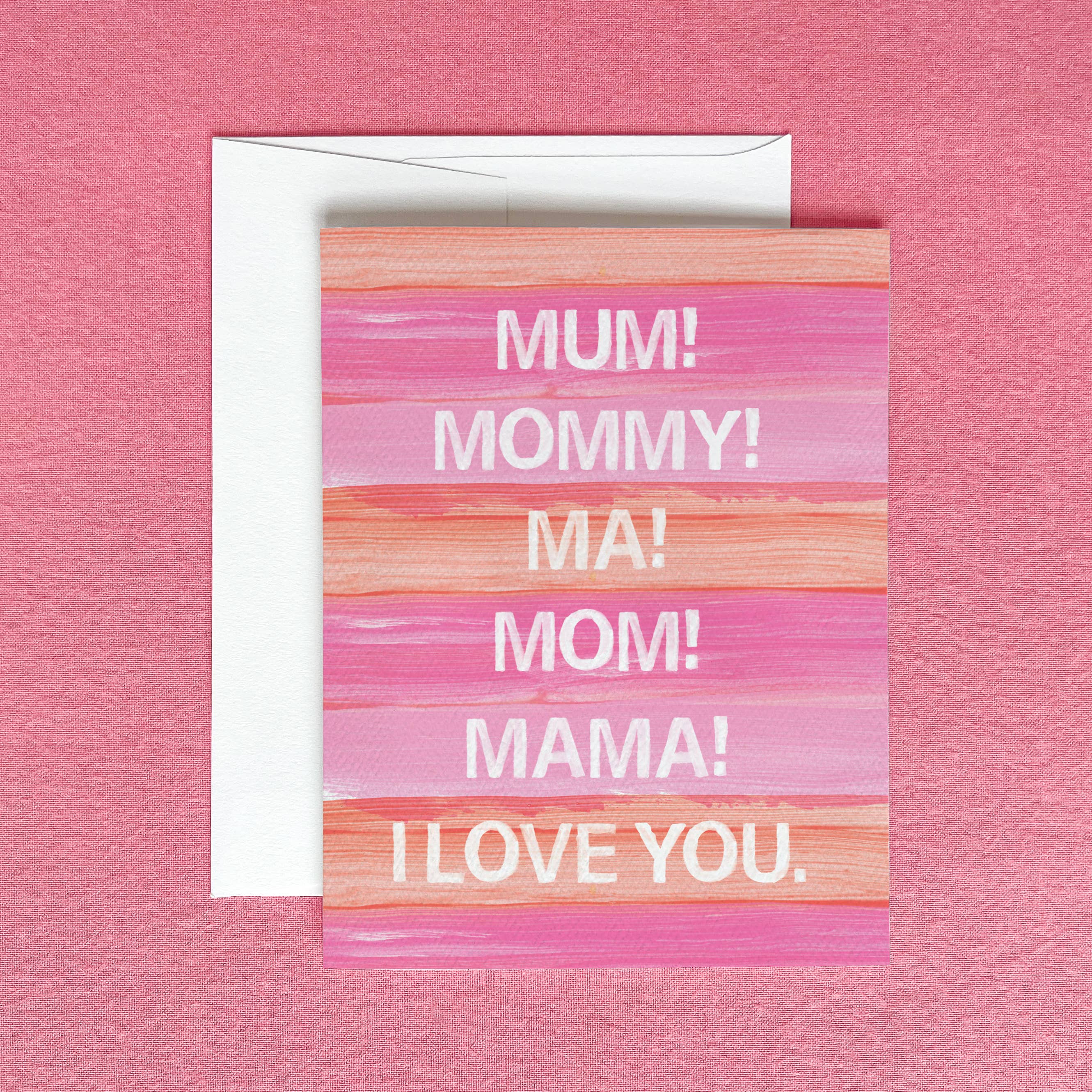 Mom Mum Mama Greeting Card | Mother's Day Greeting Card