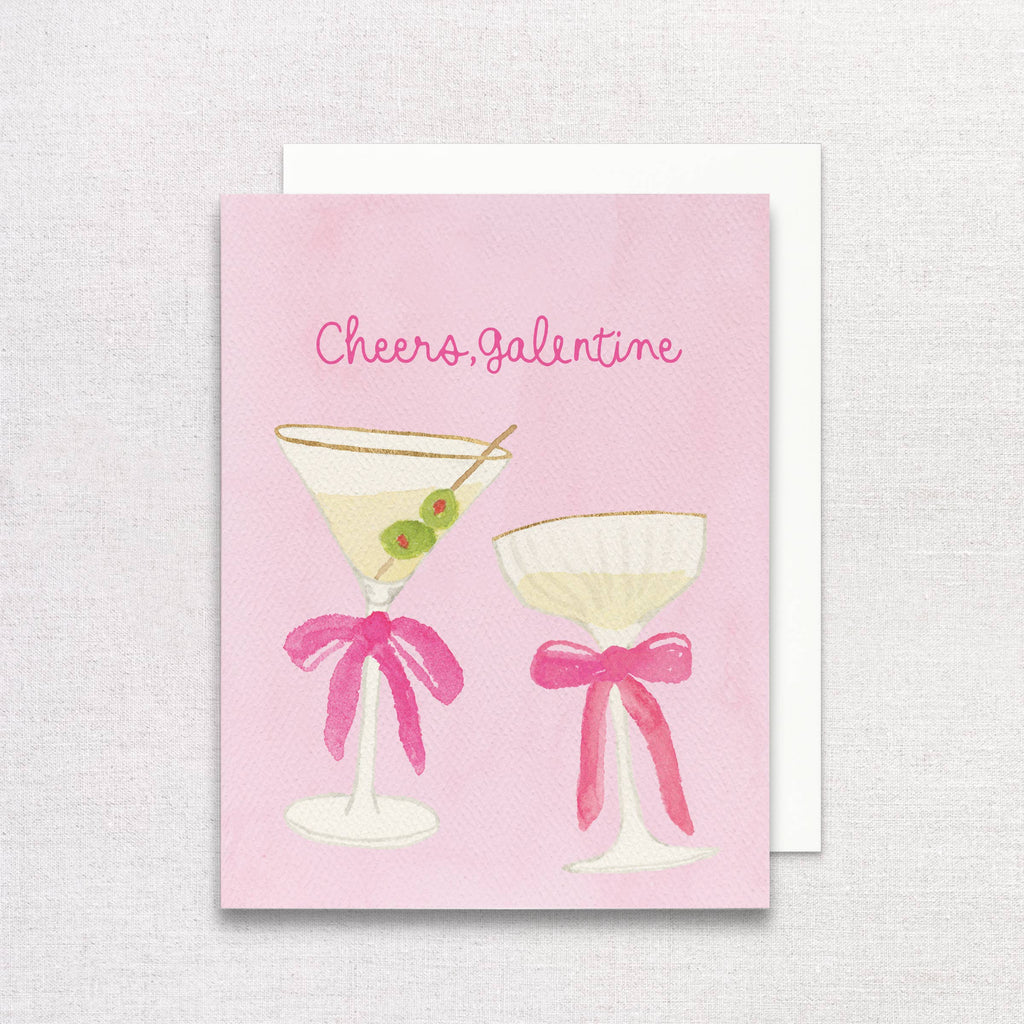 Cheers Galentine Card | Galentine's Day Greeting Card