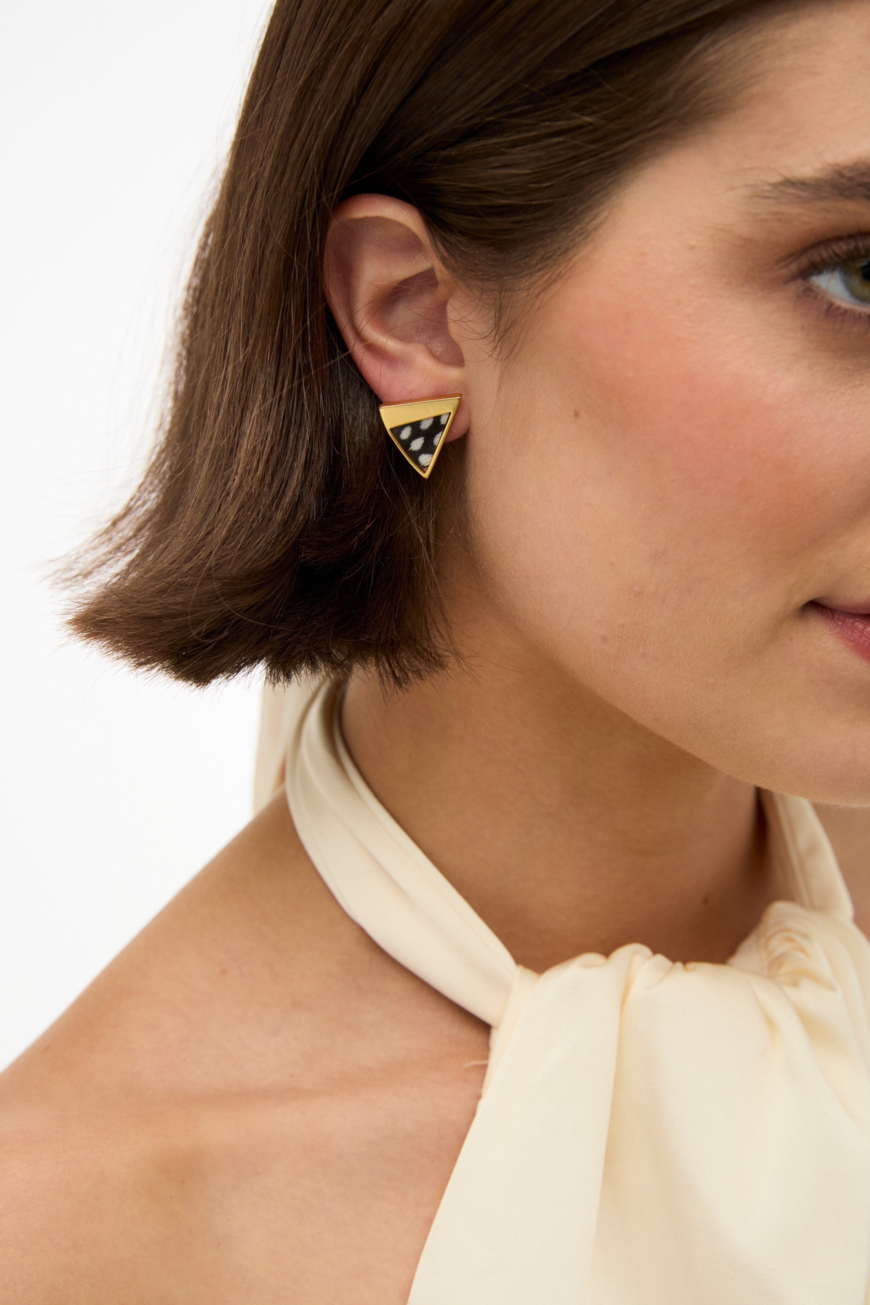 Mia Triangle Stud| Brackish