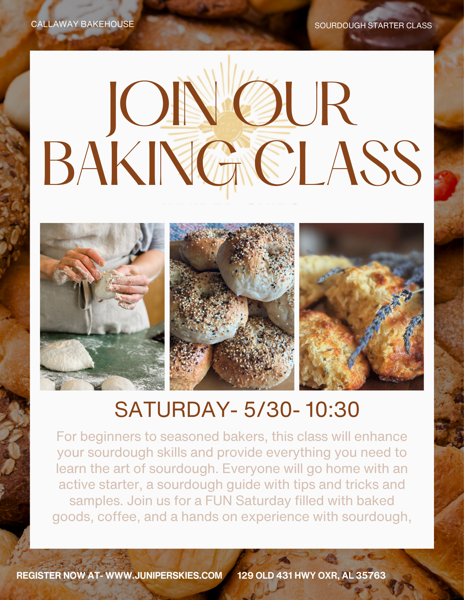 Sourdough starter class