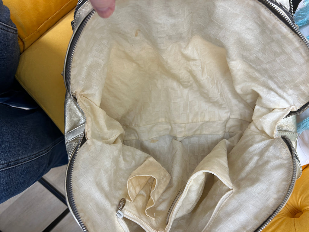 Metallic gold Furla bag