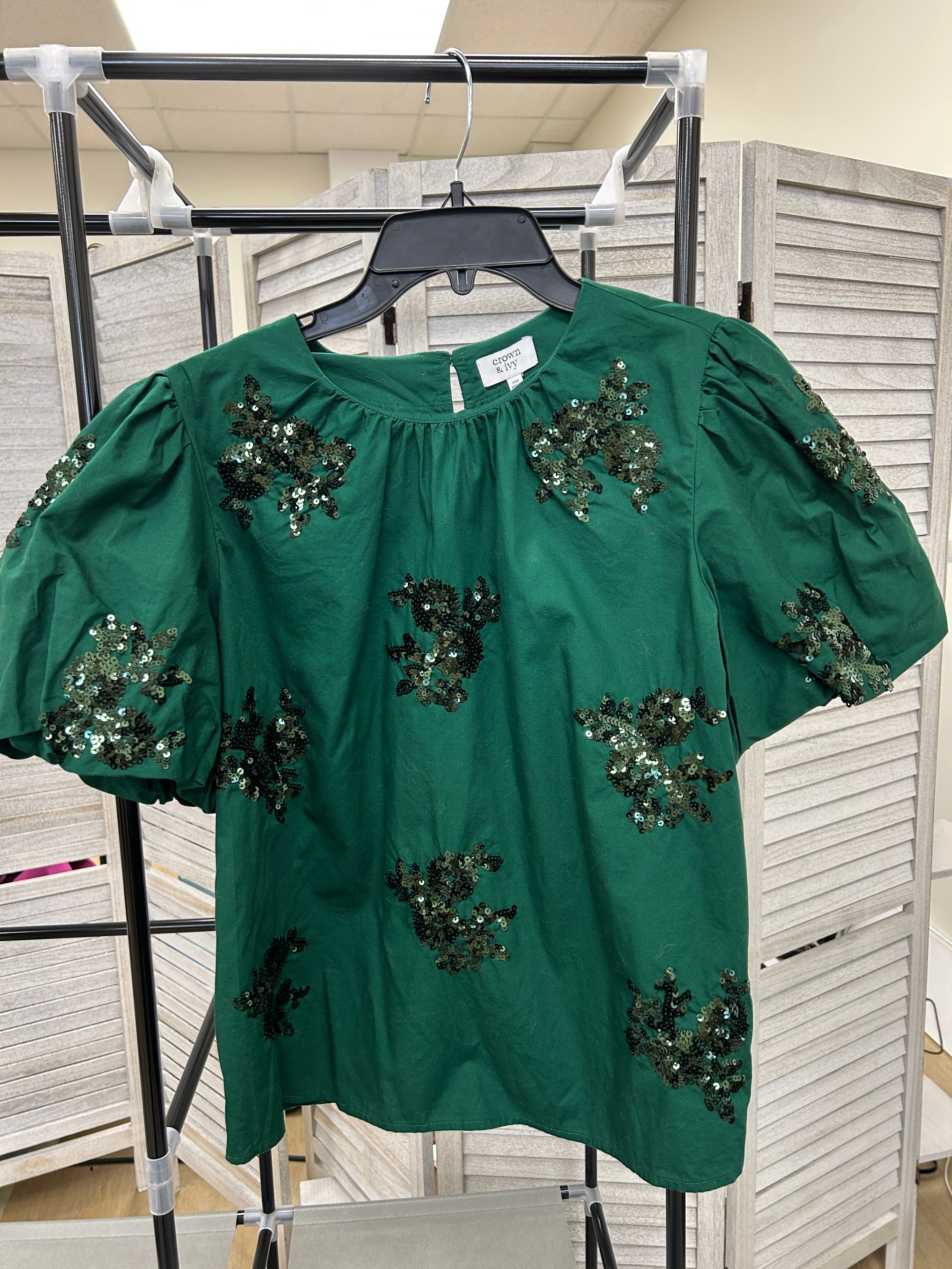 Crown & Ivy sequin top