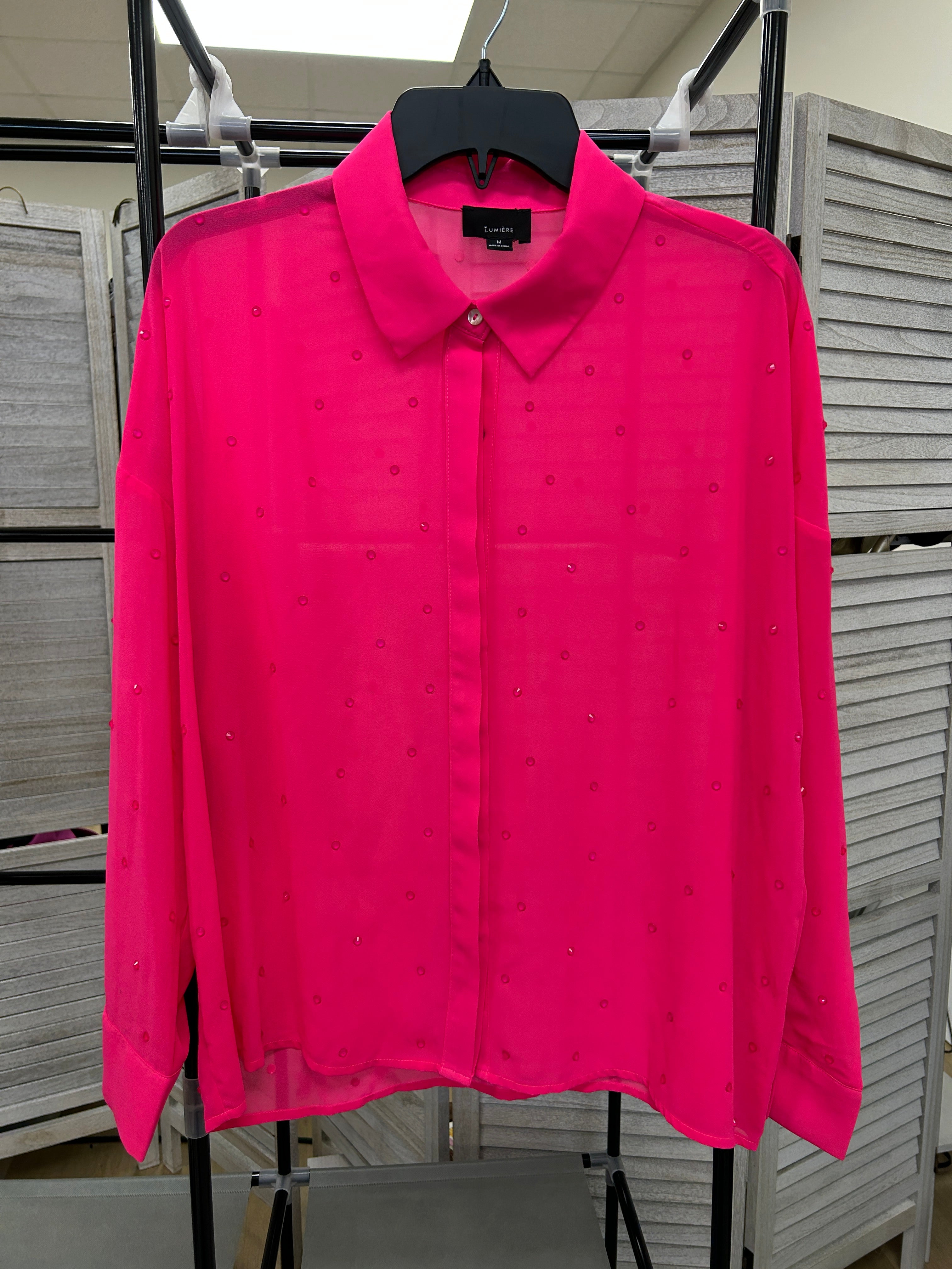 Pink lumier blouse