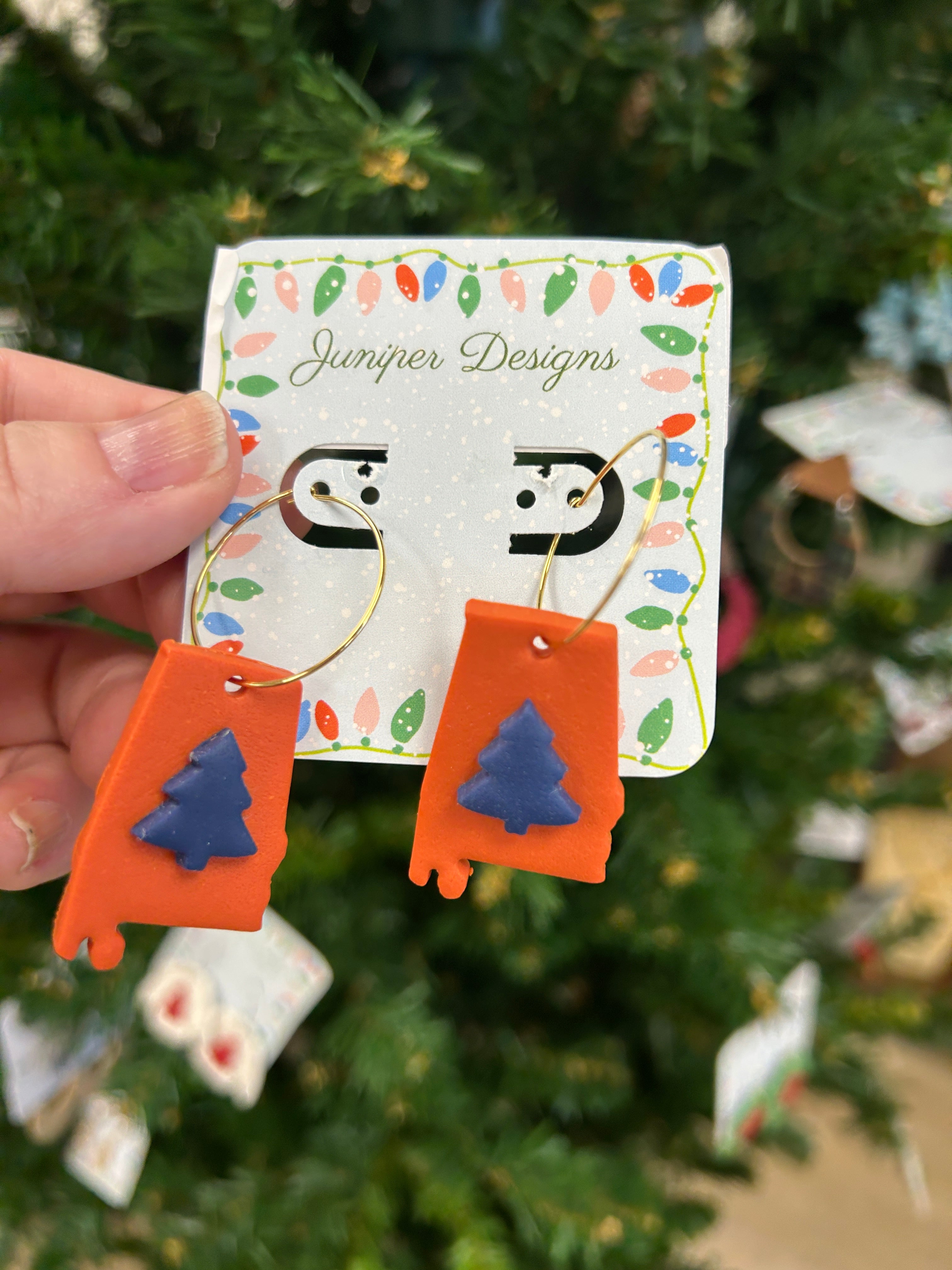 School pride holiday earrings