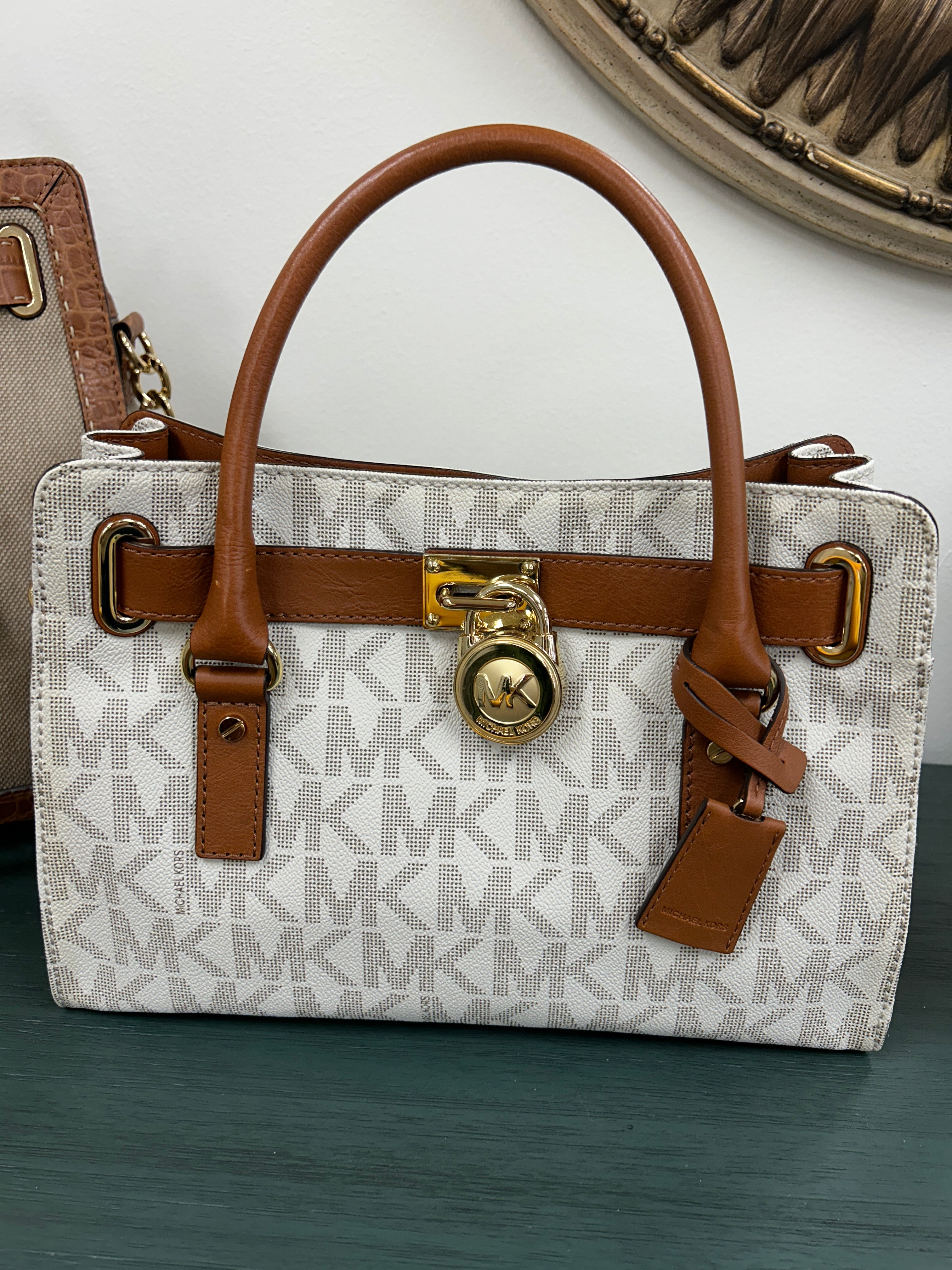 Michael Kors Hamilton medium logo satchel