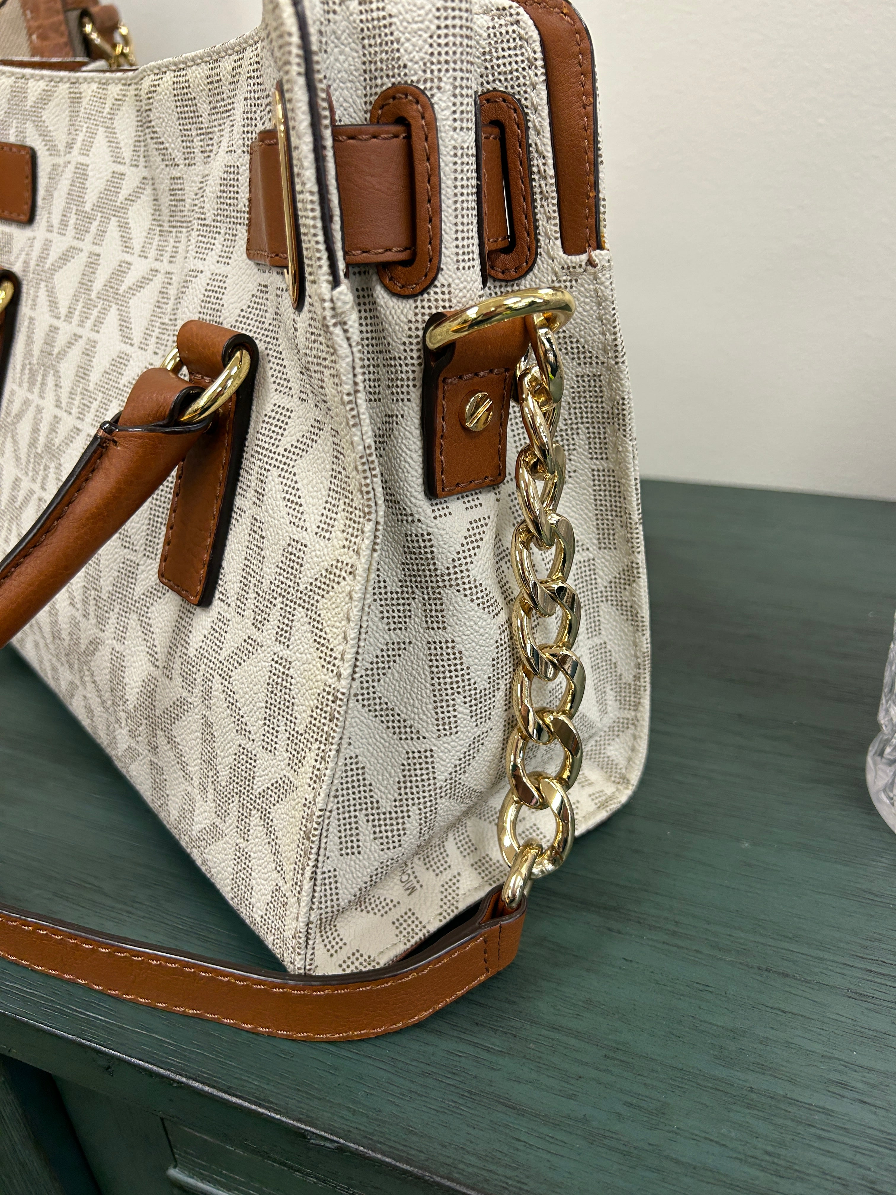 Michael Kors Hamilton medium logo satchel