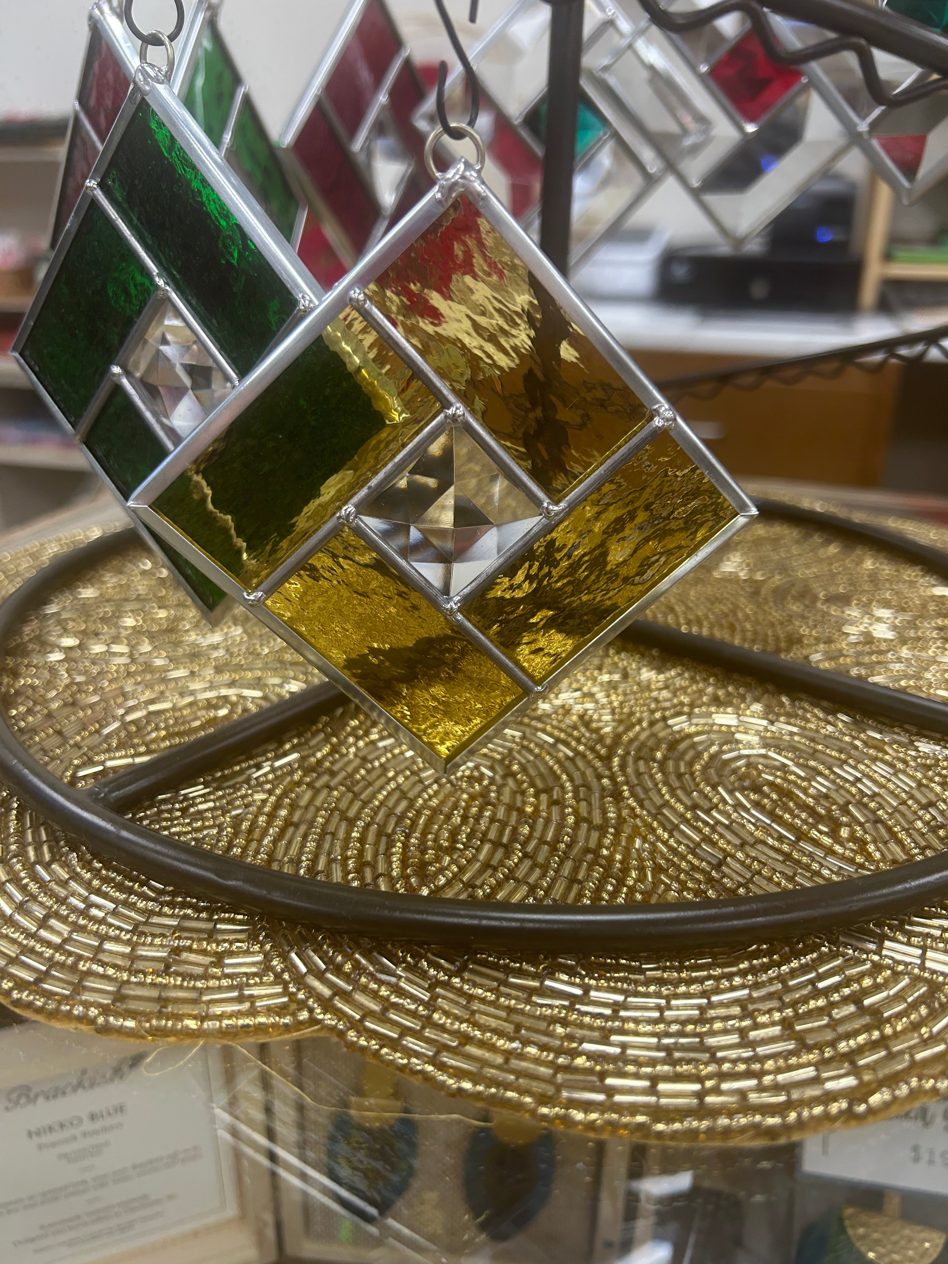 Stained glass ornaments