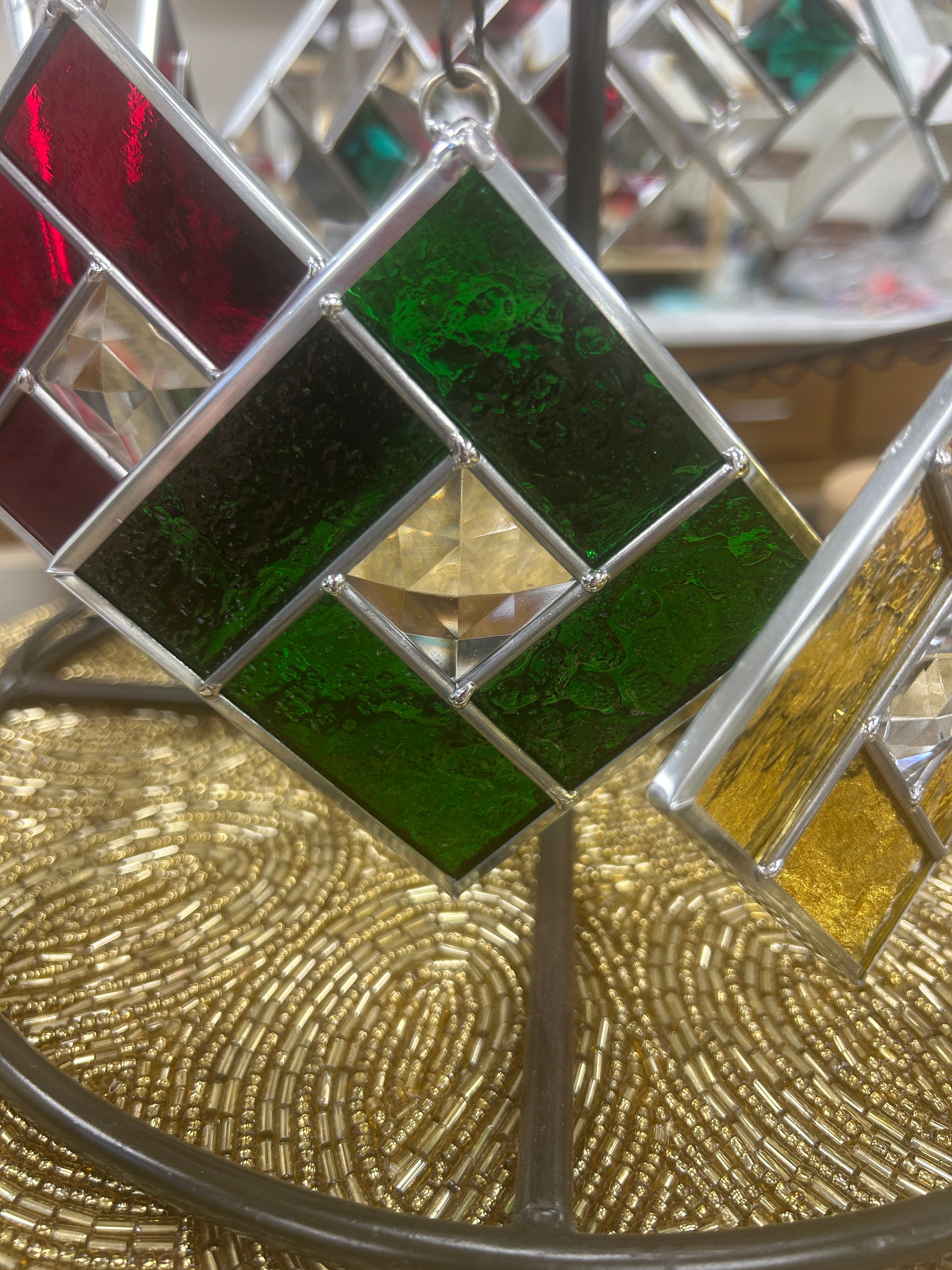 Stained glass ornaments