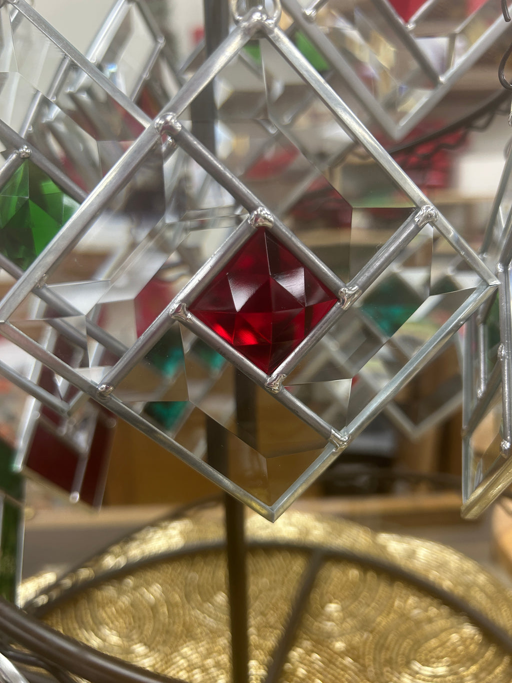 Stained glass ornaments