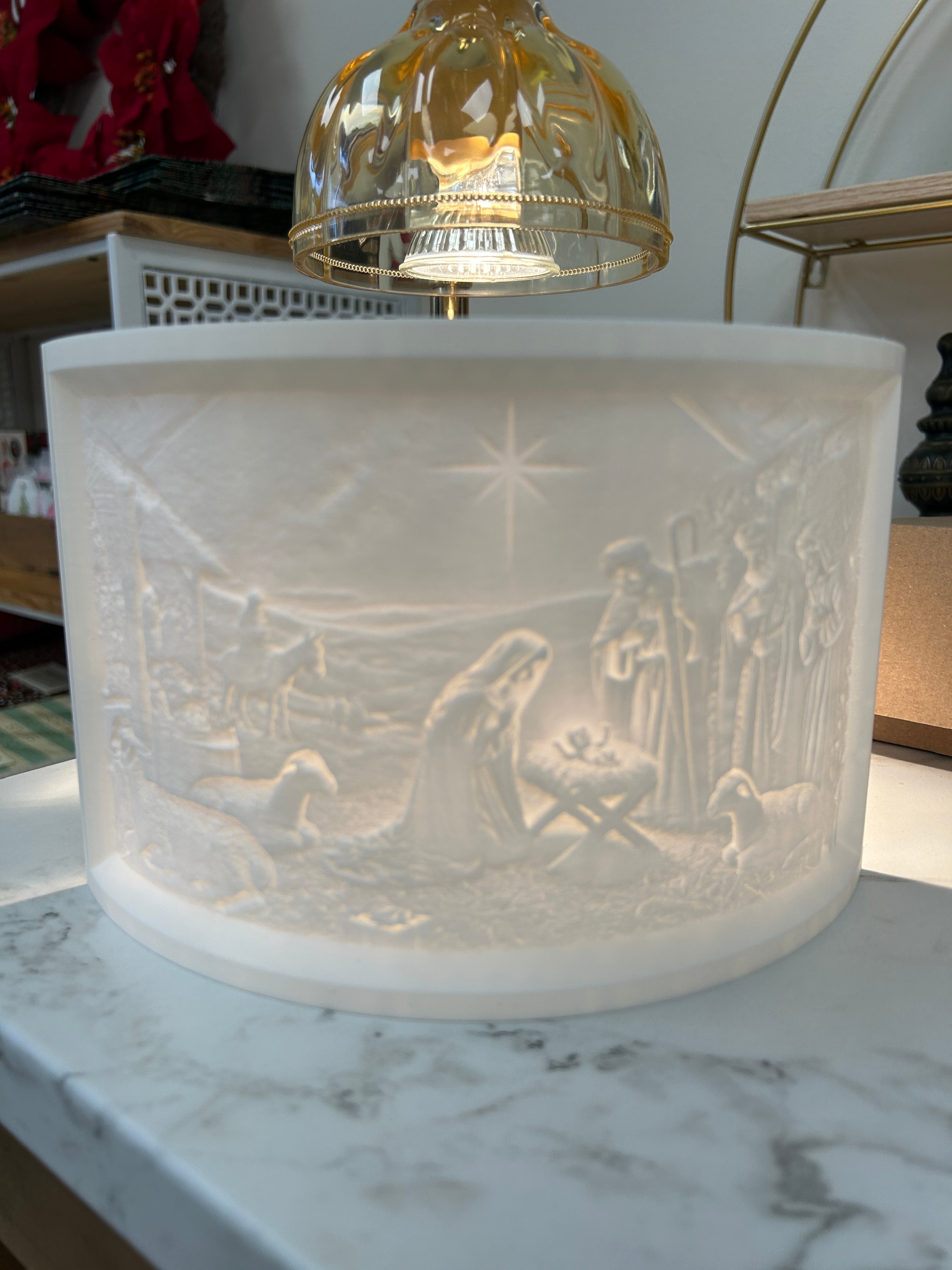 Nativity lithophane