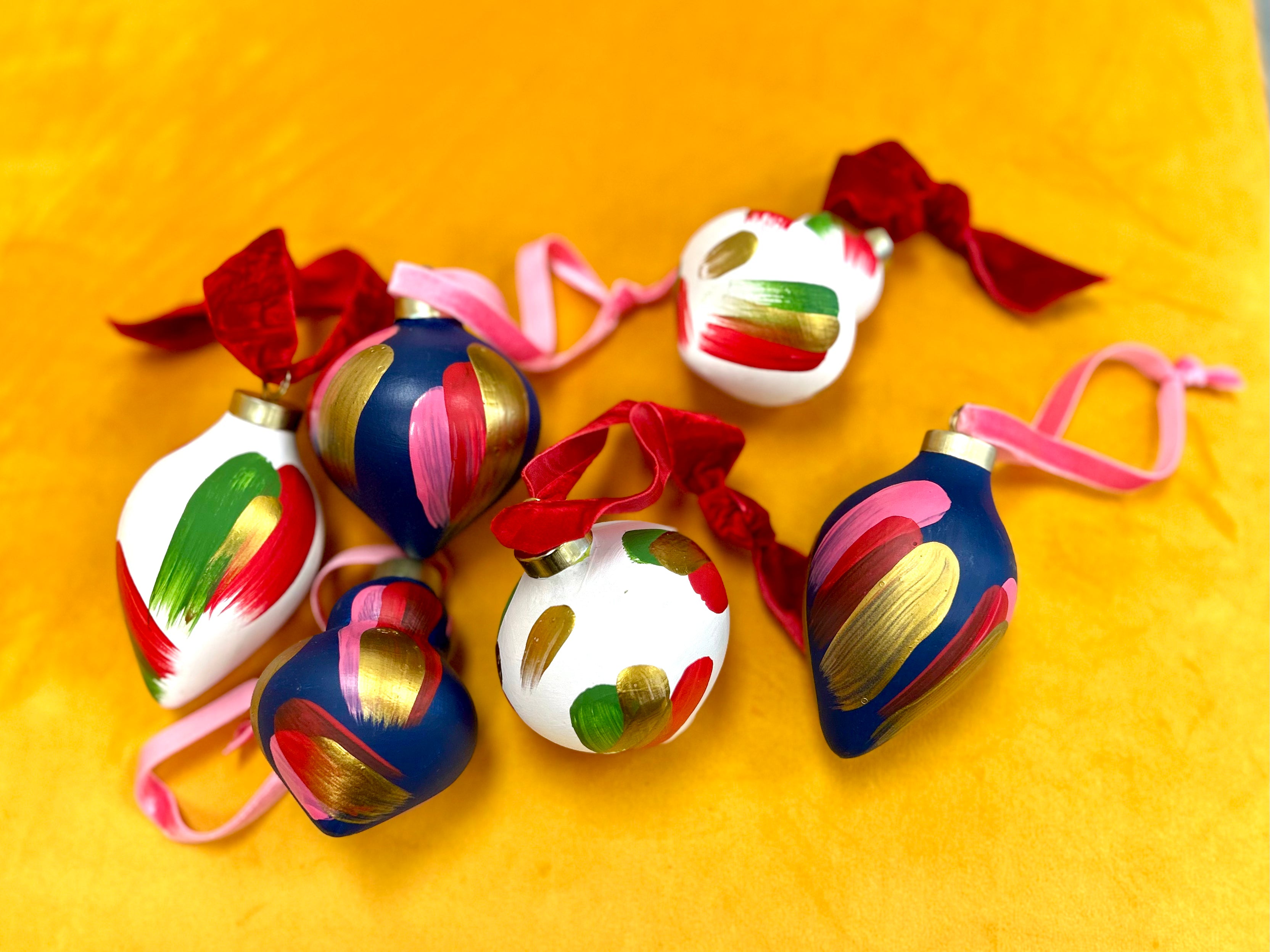 Handpainted Ceramic Ornaments