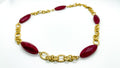 Red Stone & Gold Necklace| Juniper Skies