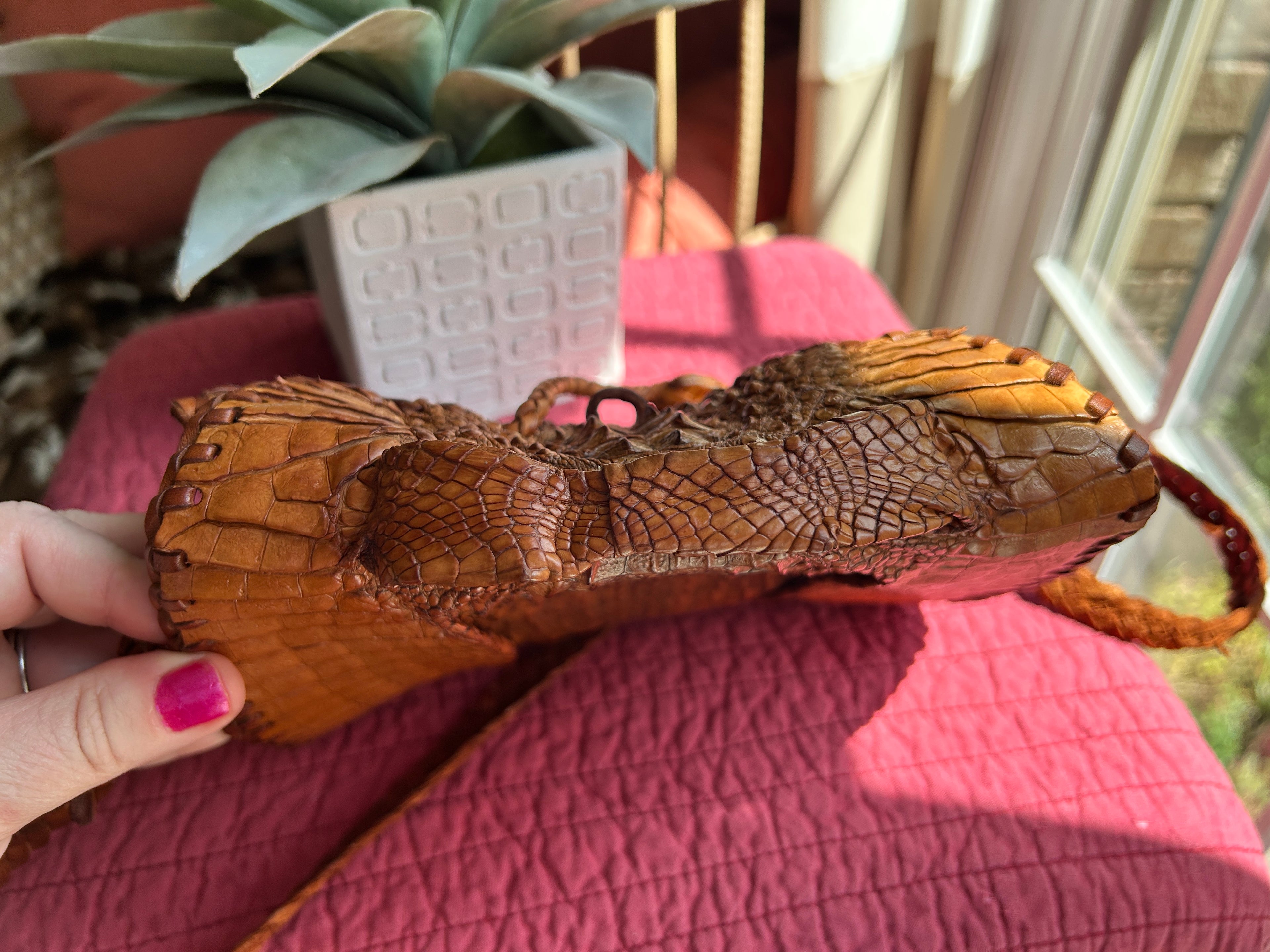 Vintage Alligator Leather Bag