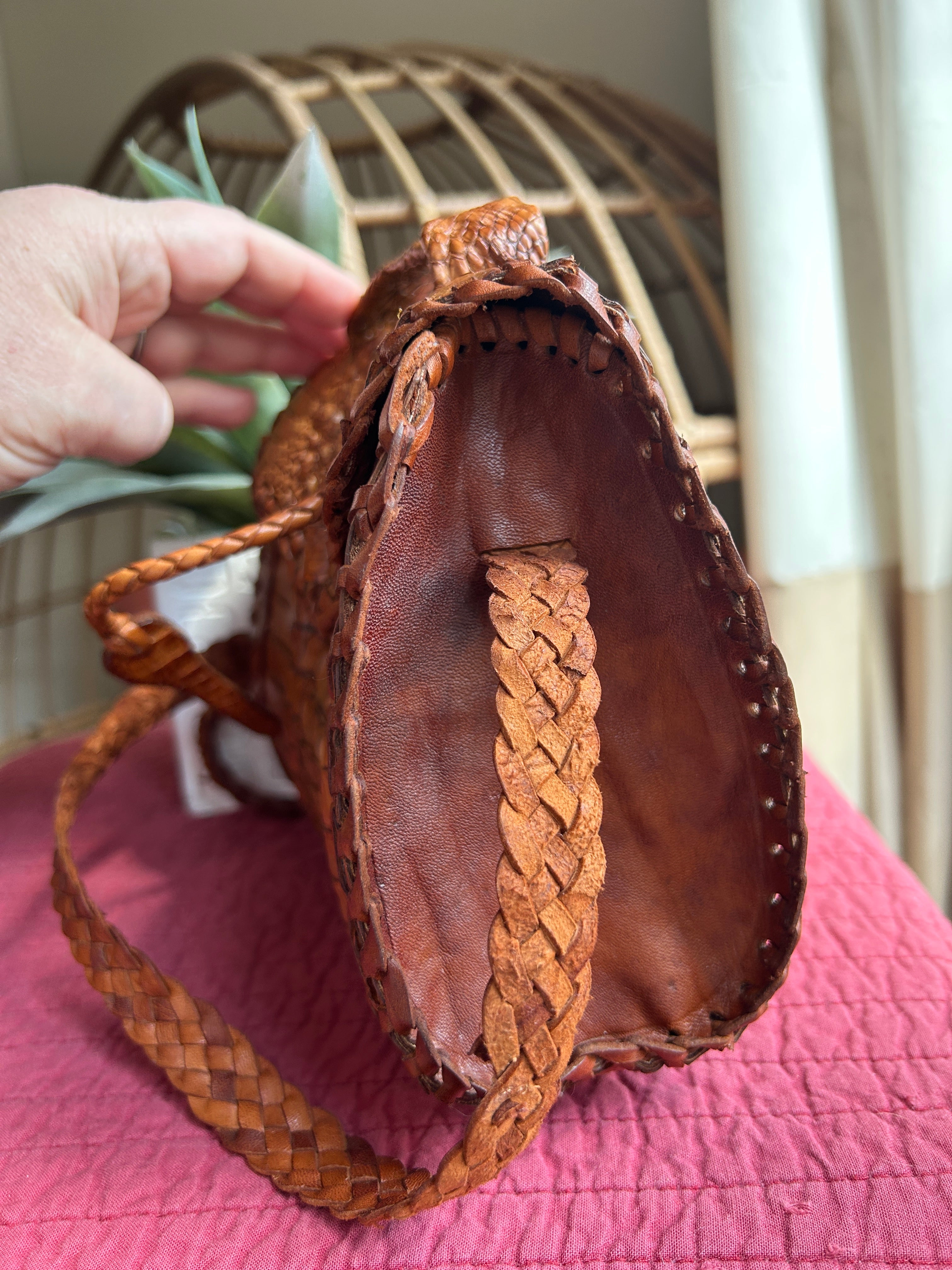 Vintage Alligator Leather Bag
